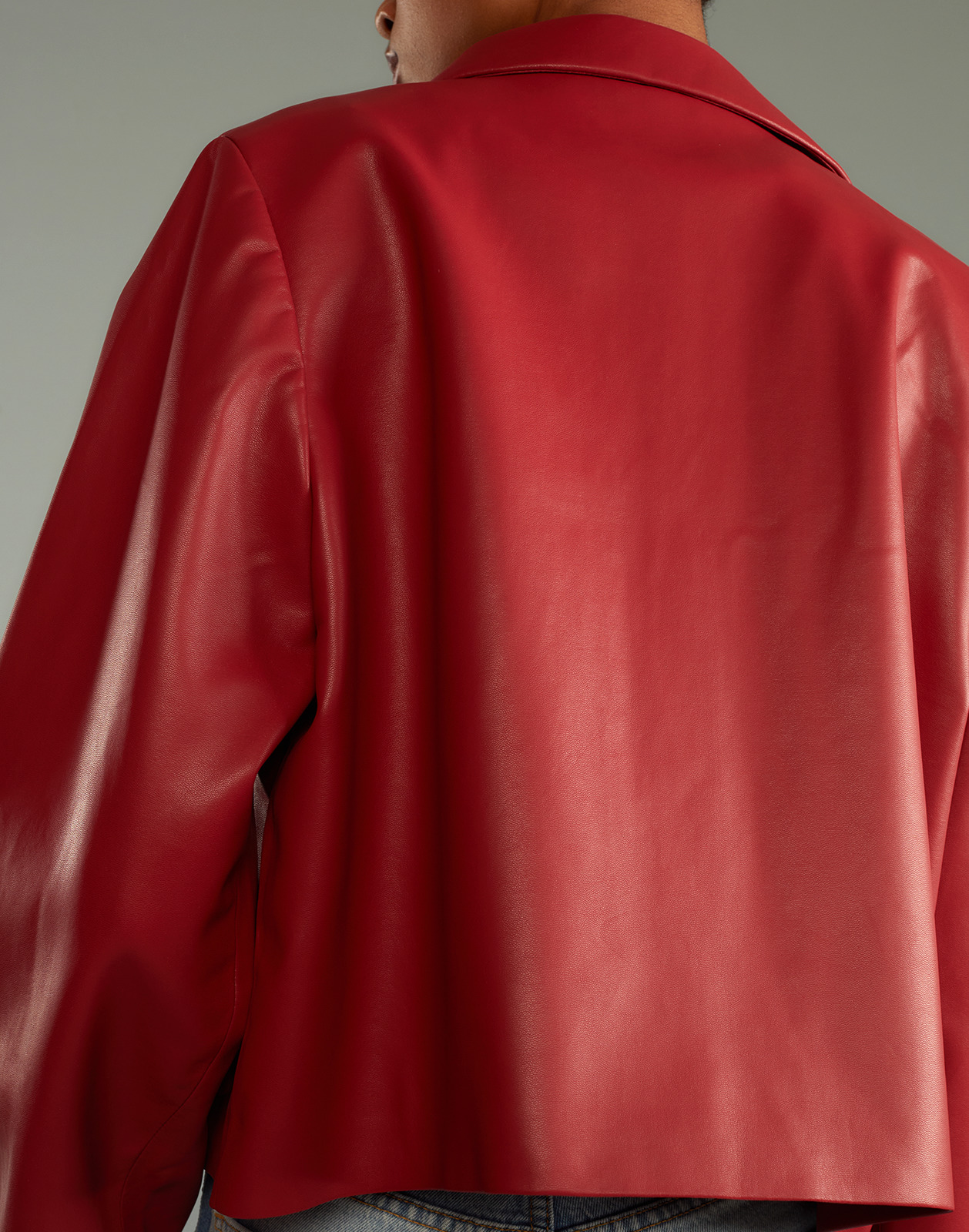 Vegan Leather Jacket - 4