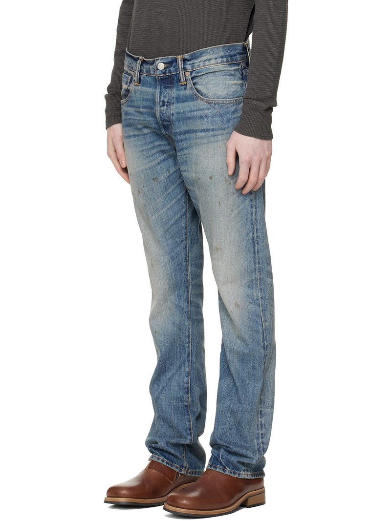 RRL by Ralph Lauren Blue Slim Boot Briarfield Selvedge Jeans outlook