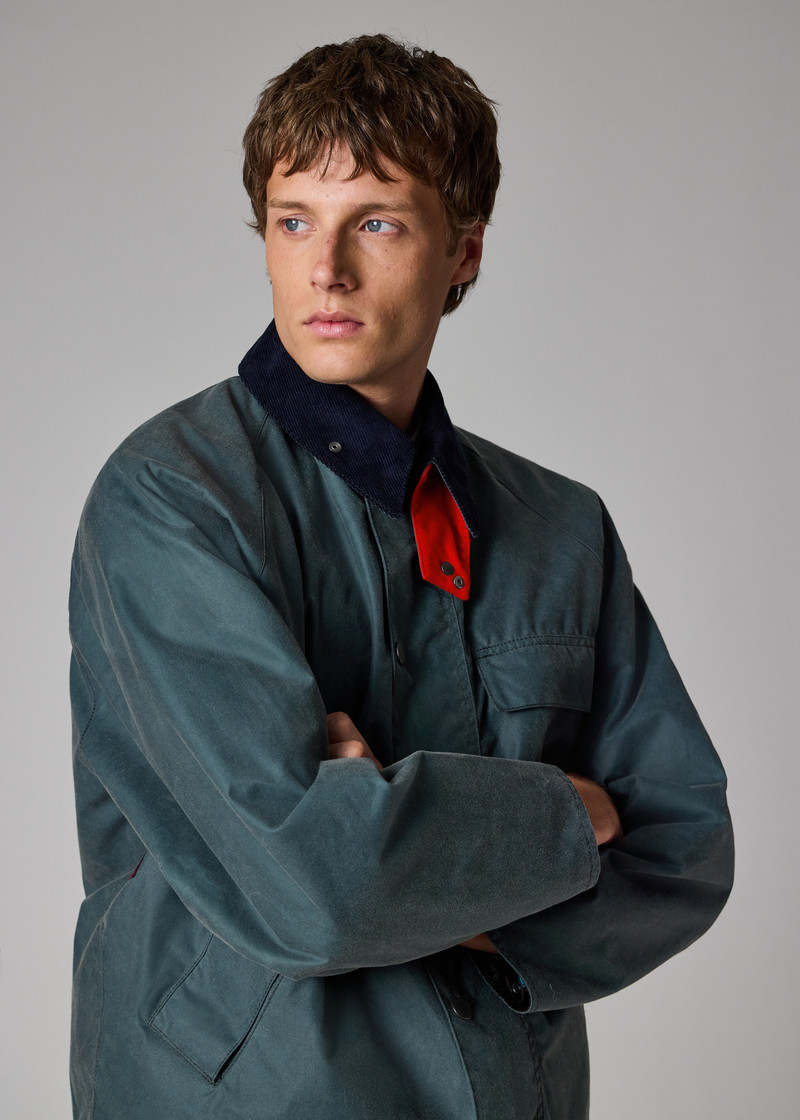 Paul Smith loves Barbour - Slate Transport Wax Jacket 8