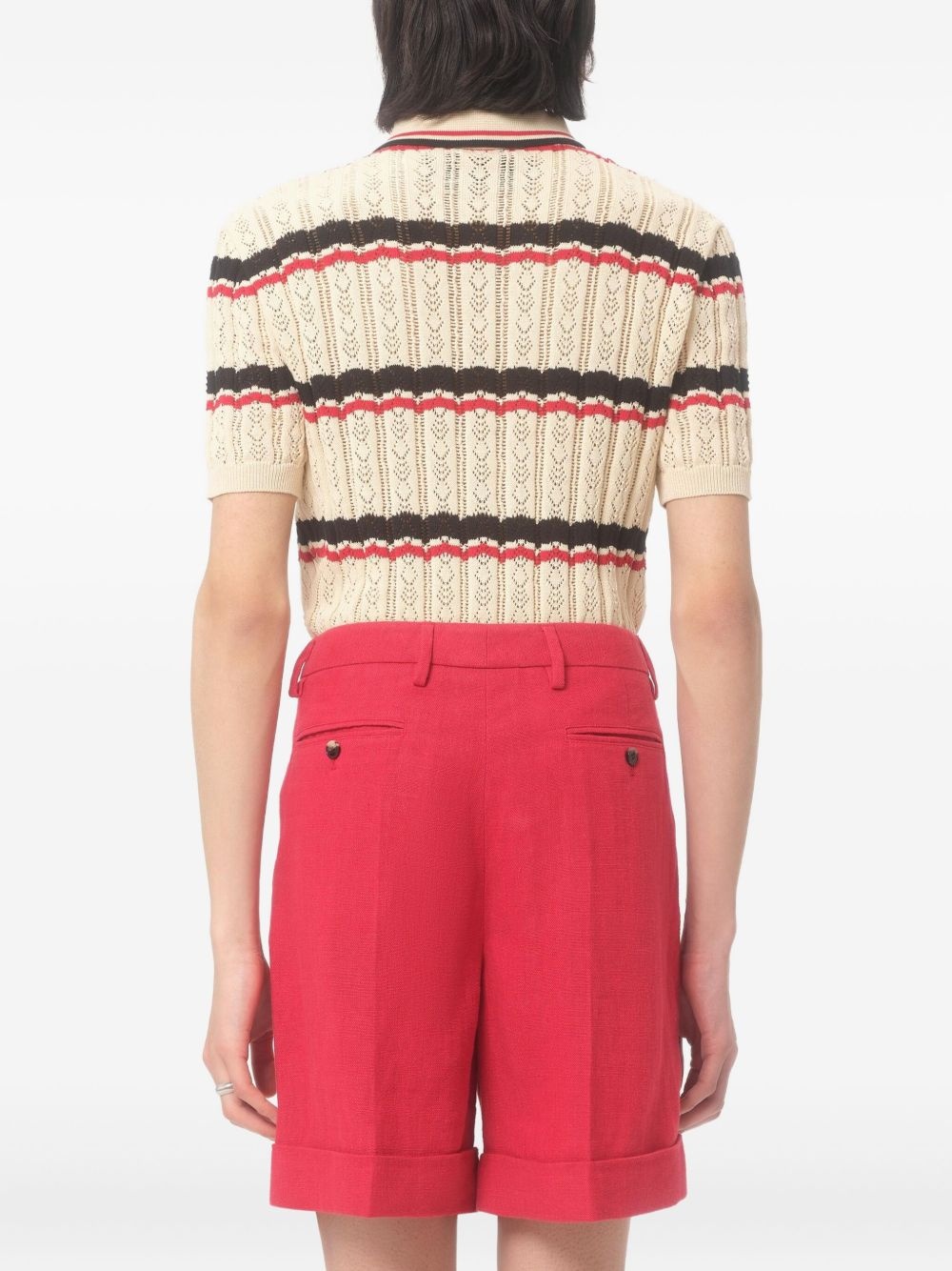 striped polo shirt - 4