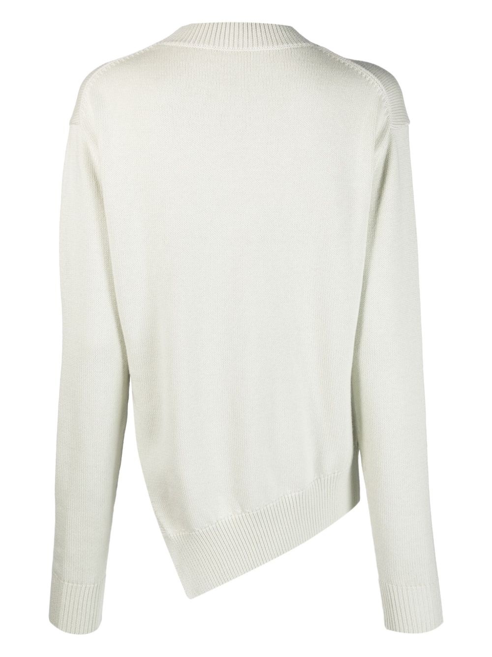 Shiso asymmetric-hem knitted jumper - 2