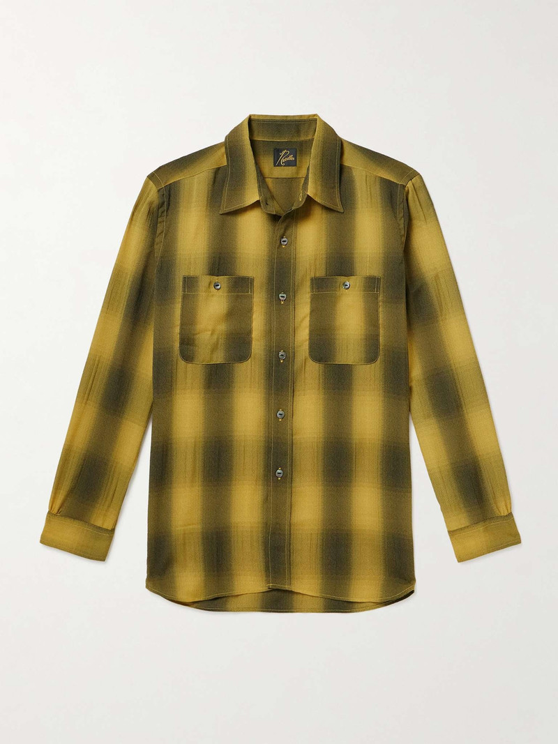 Checked Crepe Shirt - 1