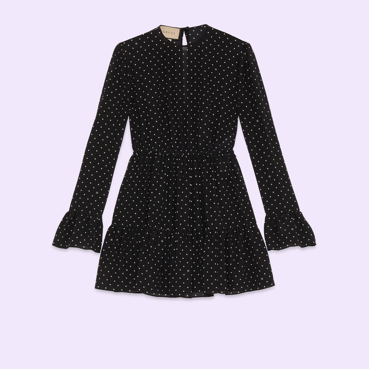 Polka dots and GG silk dress - 1