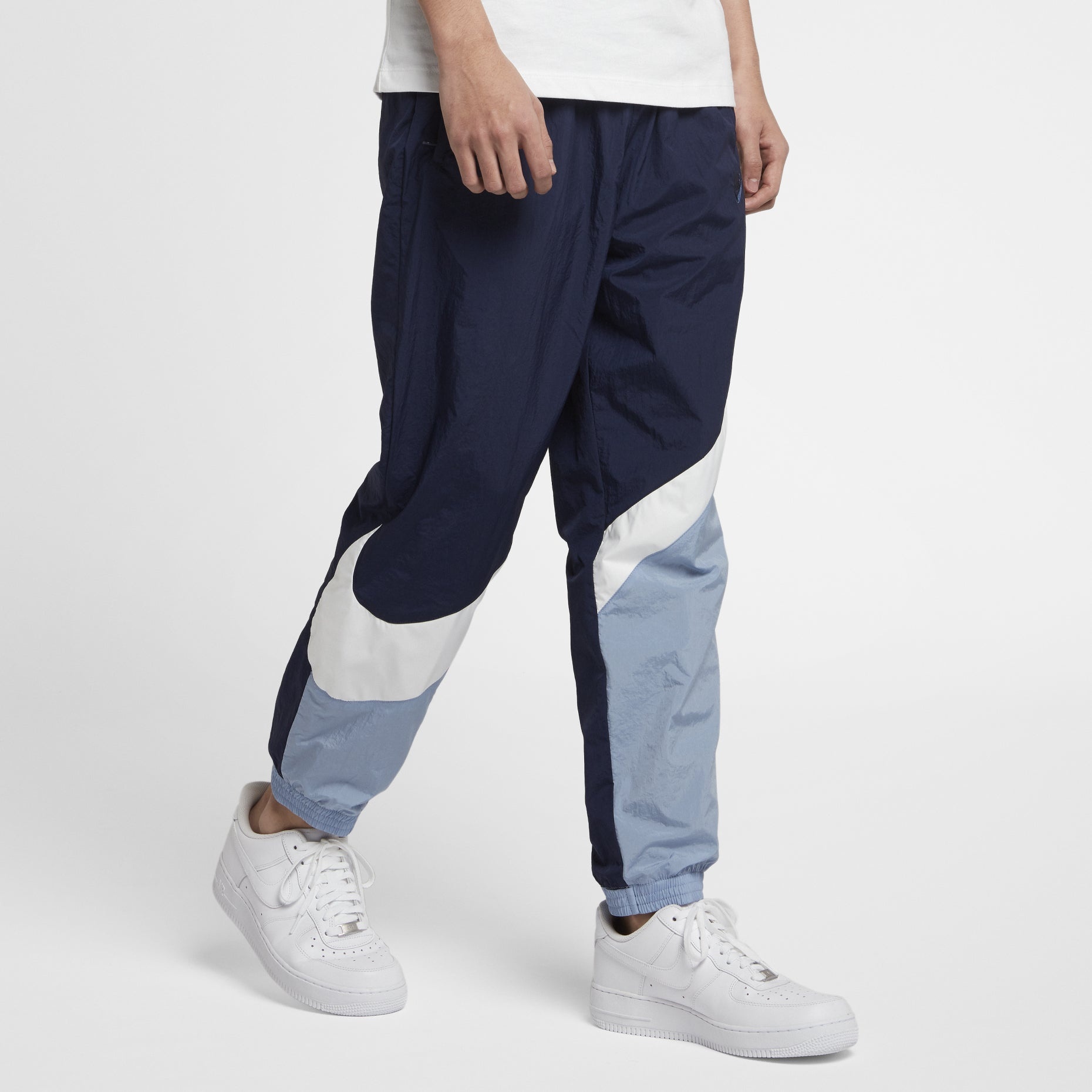 Men's Nike Large Sports Woven Blue Long Pants/Trousers AR9895-451 - 4