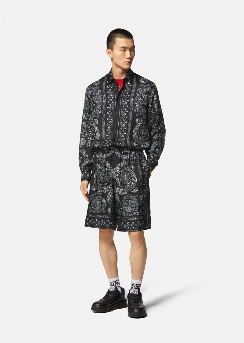 VERSACE Barocco Silhouette Silk Shirt outlook