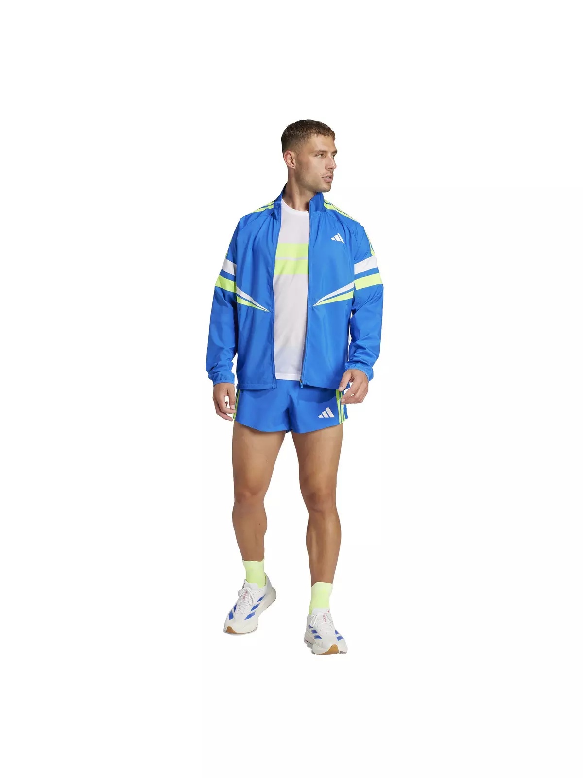 Men's Adizero Retro Running Jacket -Blue - 6