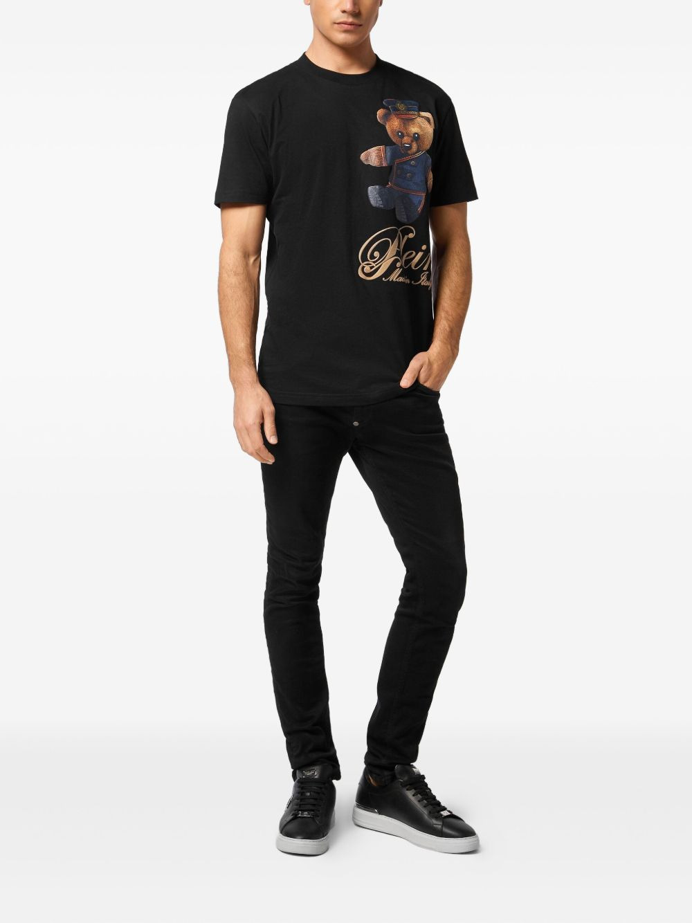 teddy bear-print T-shirt - 2