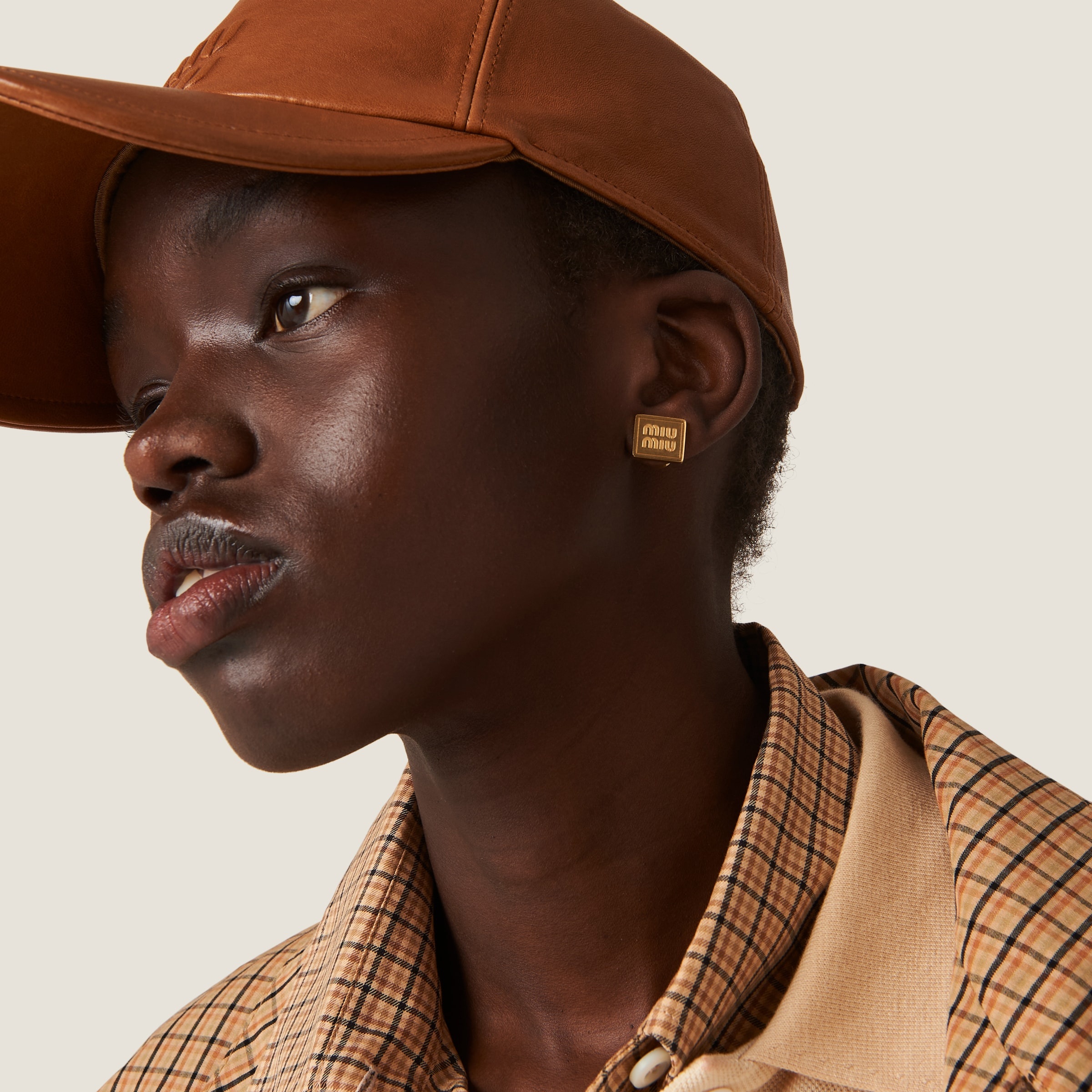 Nappa leather baseball cap - 2