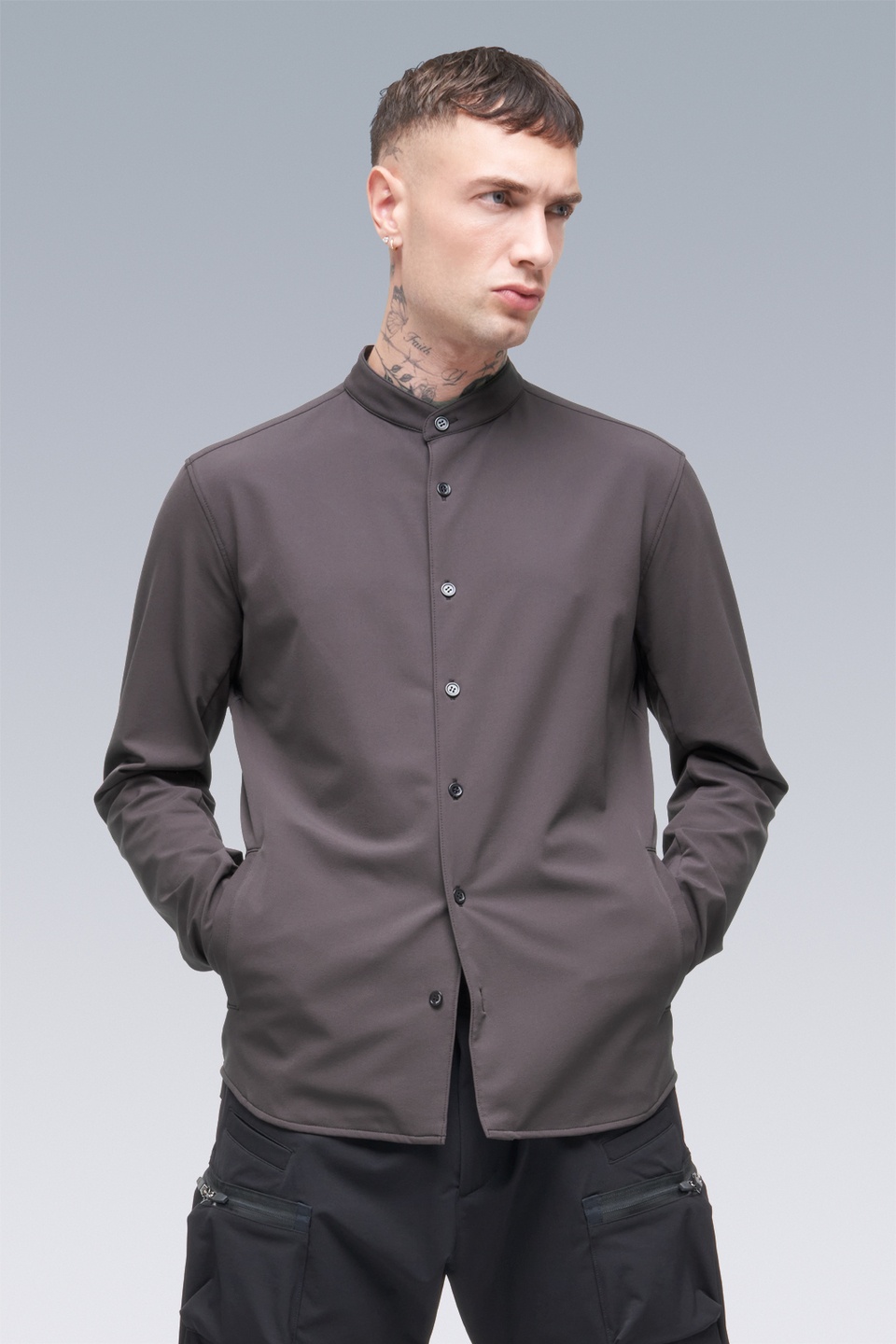 LA6B-DS schoeller® Dryskin™ Long Sleeve Shirt Schwarzrot - 2