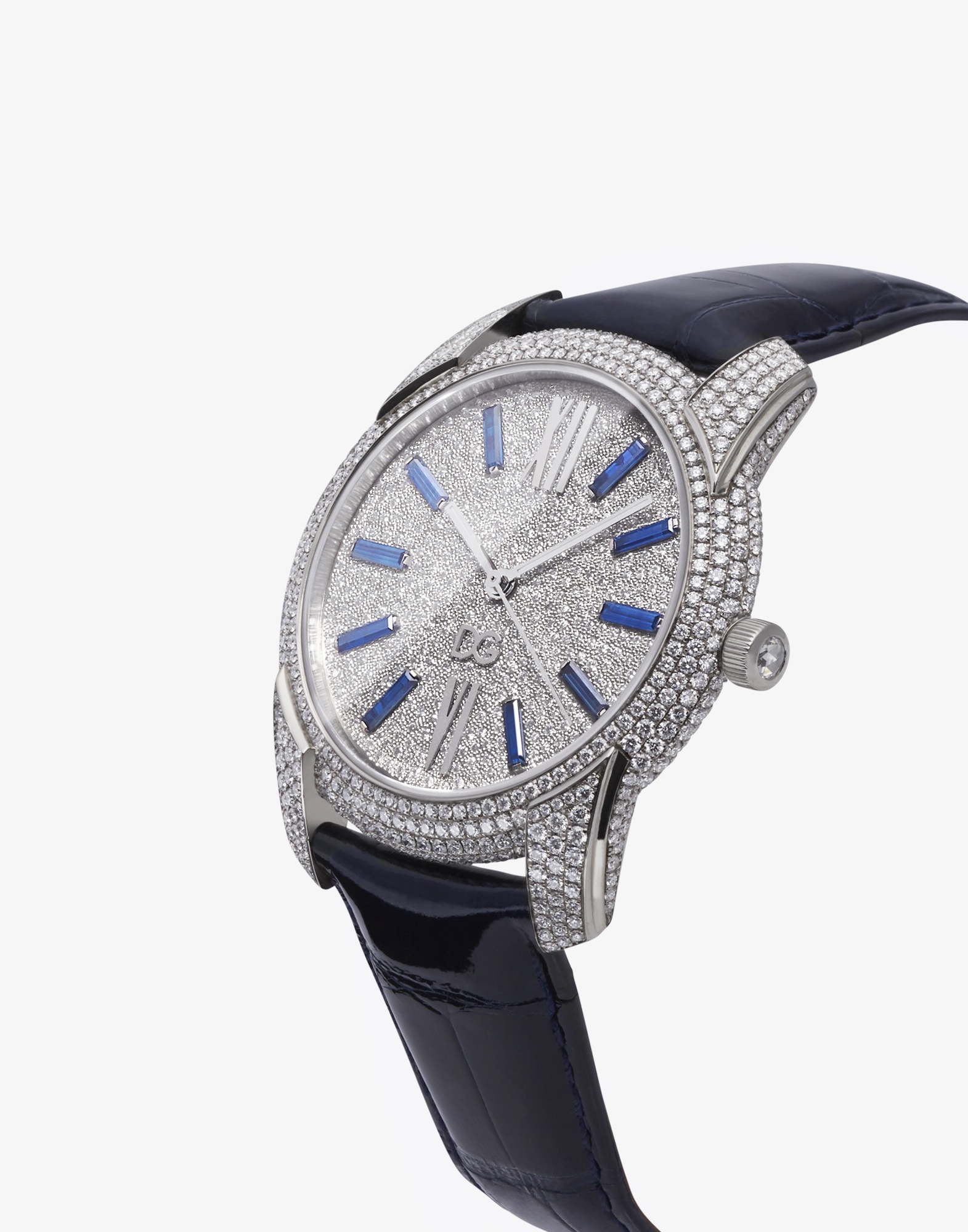 Gold watch with diamond pavé - 2