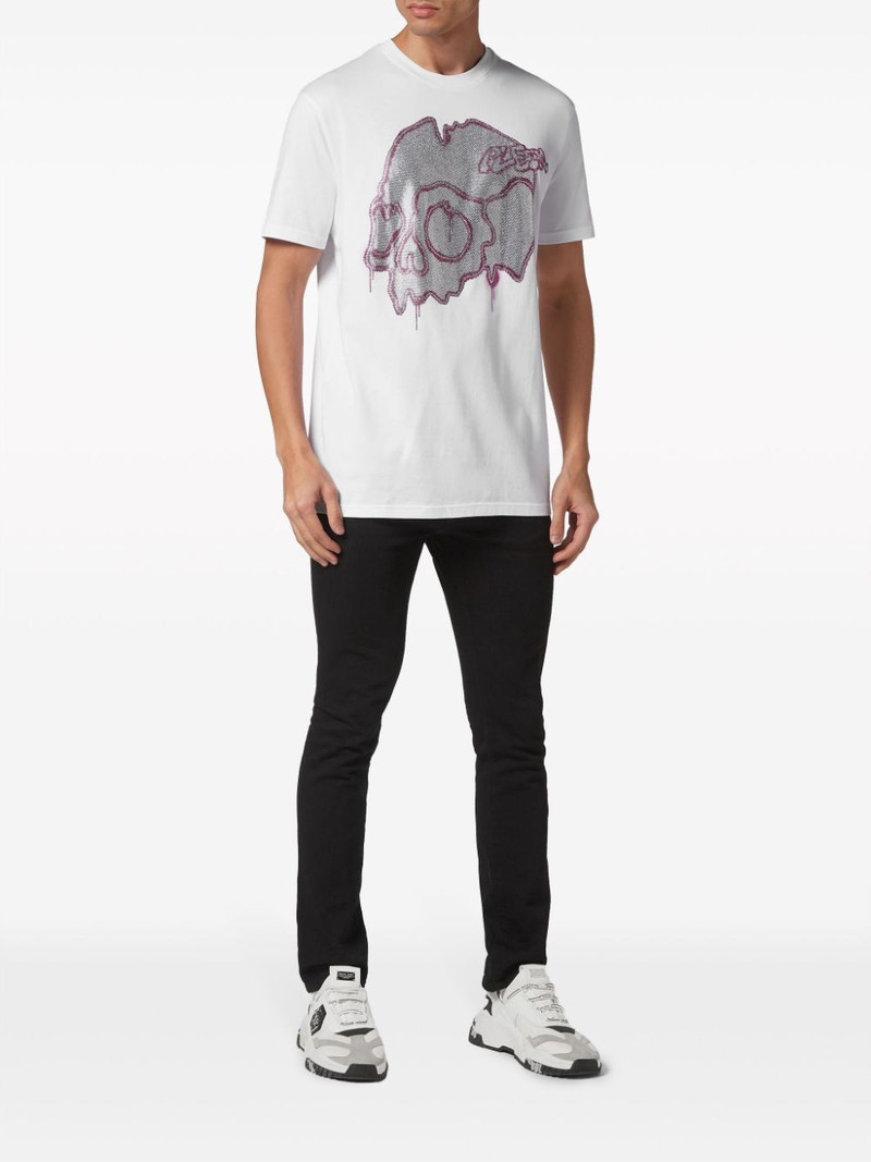 PHILIPP PLEIN Dripping Skull cotton T-shirt outlook