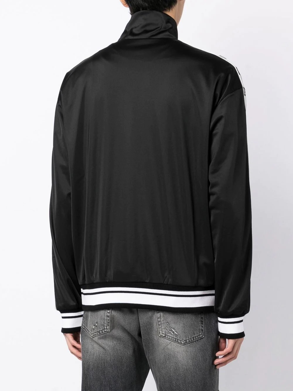 logo panel bomber jacket - 4