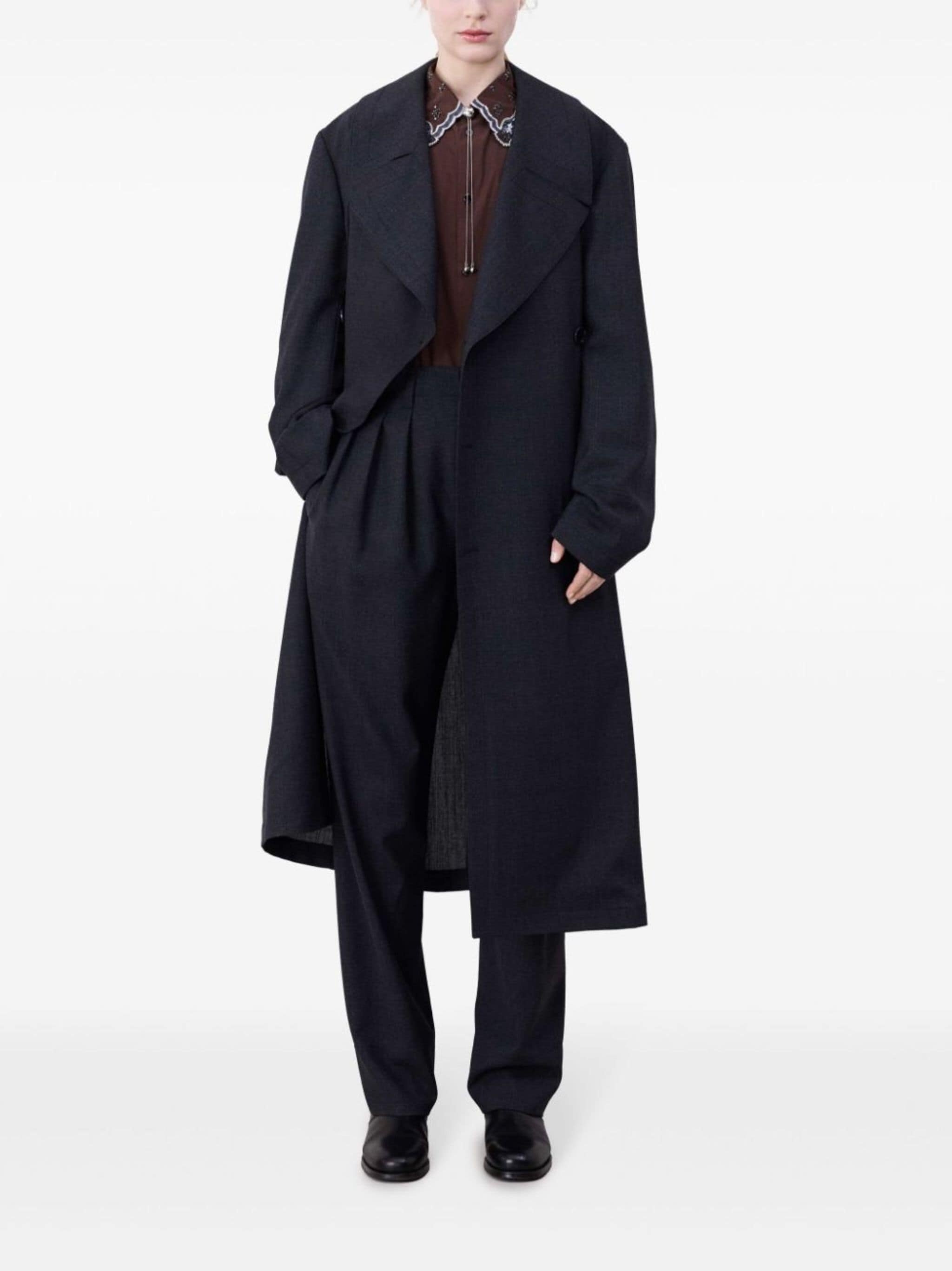 コート Lemaire Tailored coat Lemaire LIGHT OVERCOAT | REVERSIBLE