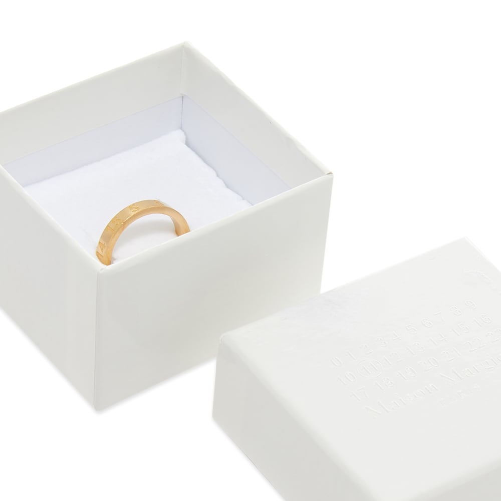 Maison Margiela Embossed Number Logo Band Ring - 3