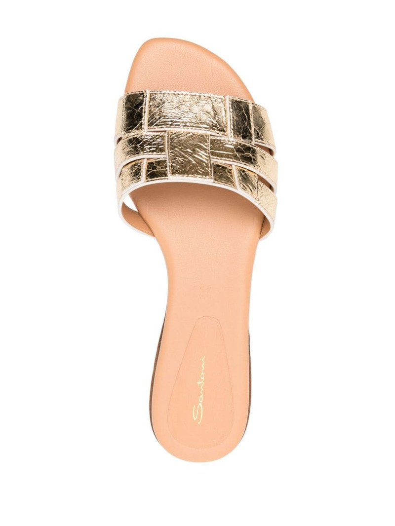 open-toe flat slides 4