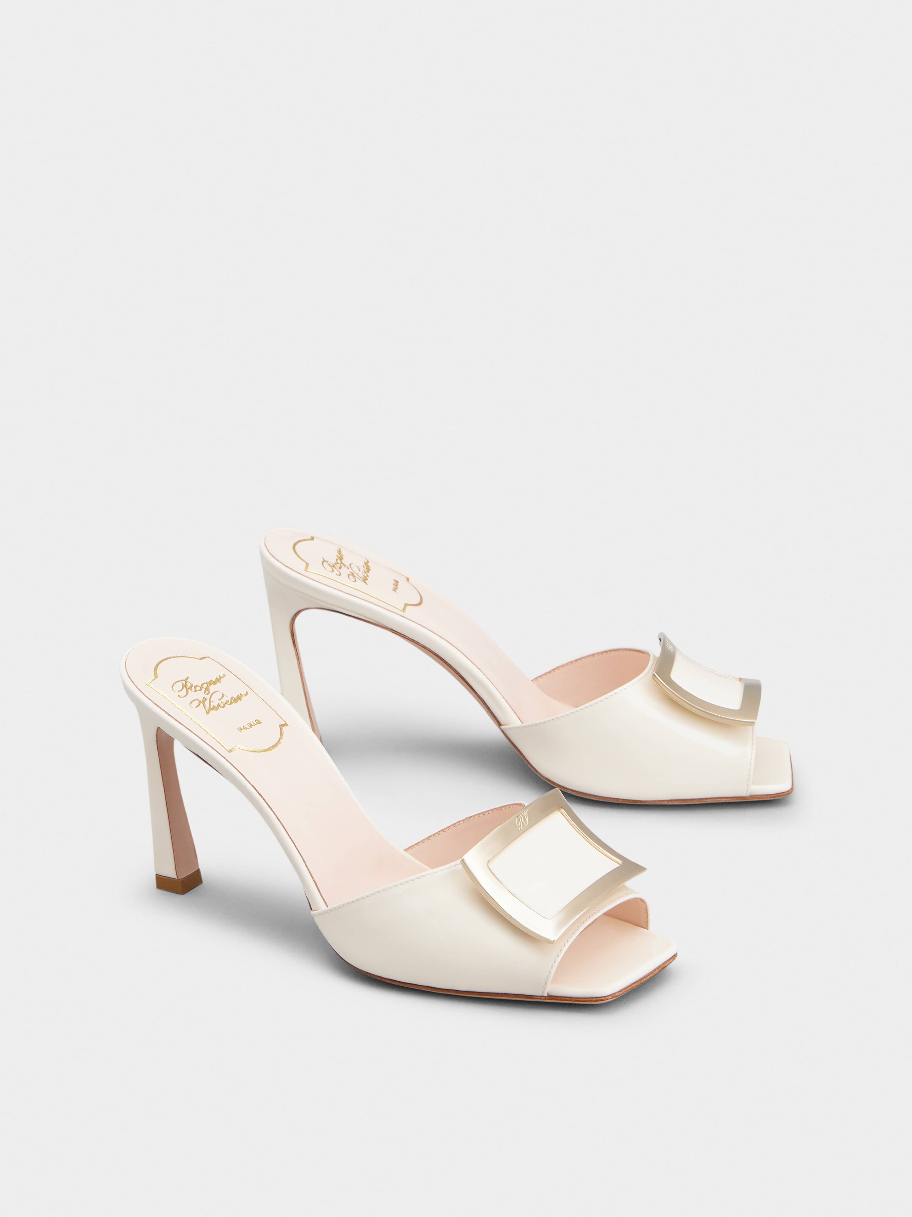 Trompette Metal Buckle Mules in Patent Leather - 2
