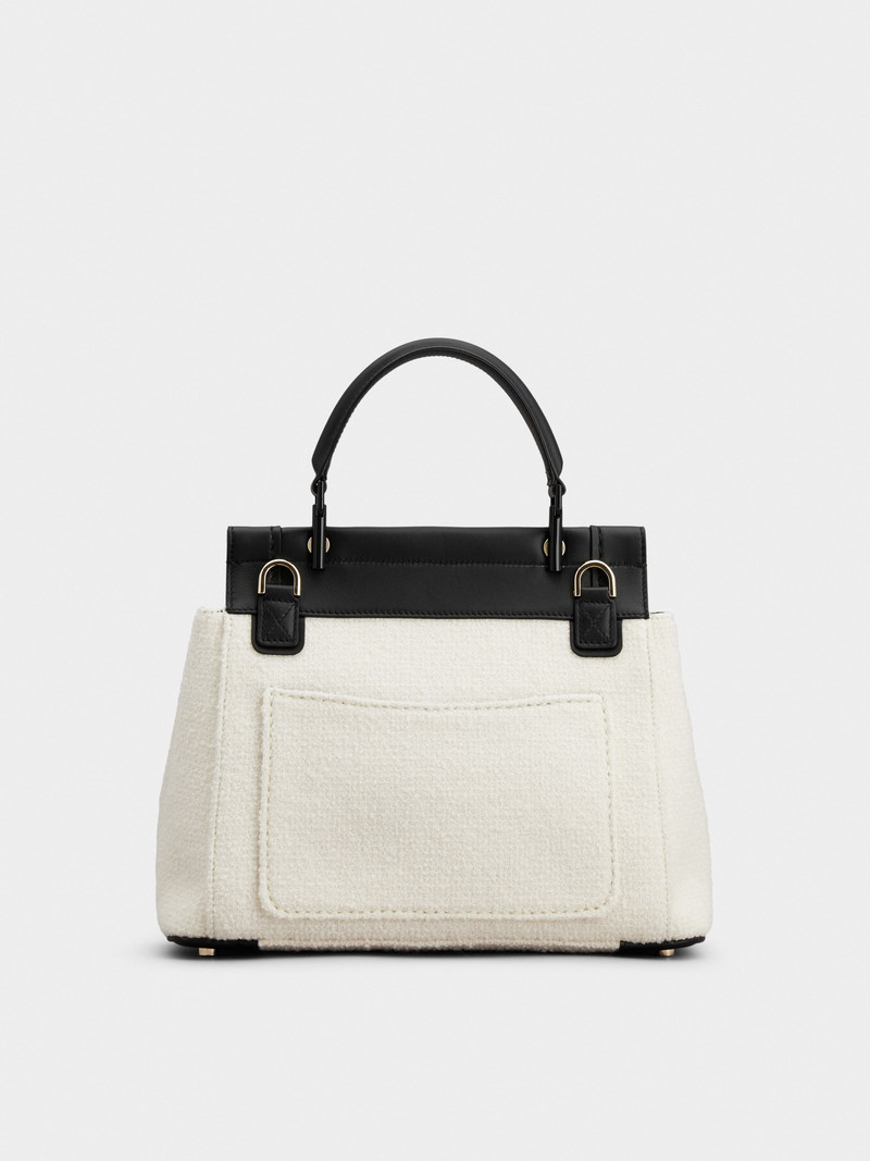 Viv' Cabas Panier Lacquered Buckle Bag in Fabric 5