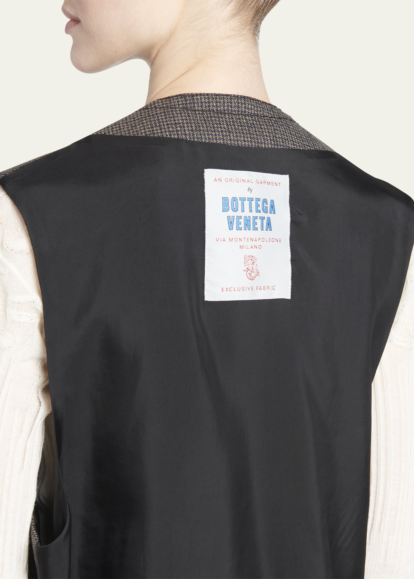 Classic Wool Houndstooth Vest - 5