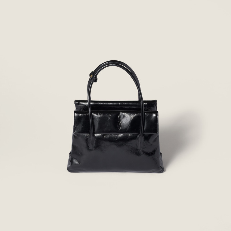 Solitaire shiny leather bag 3