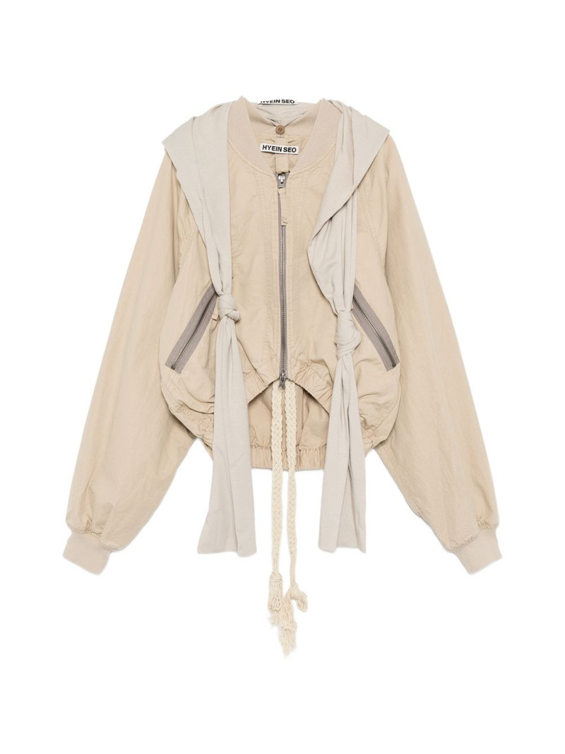 knotted-detail bomber jacket 1