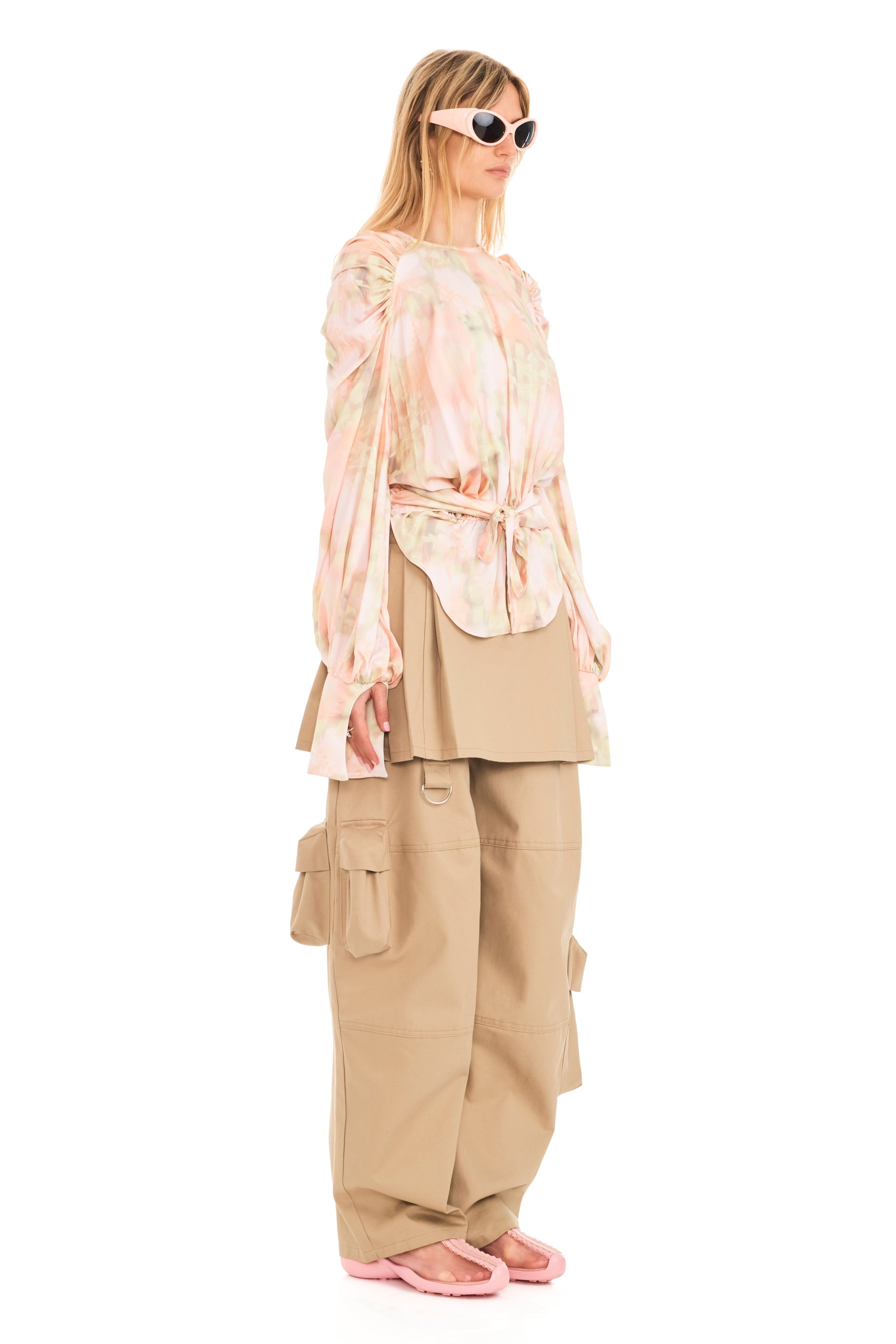 WASHED DAISY PLAID IRIS TOP - 3