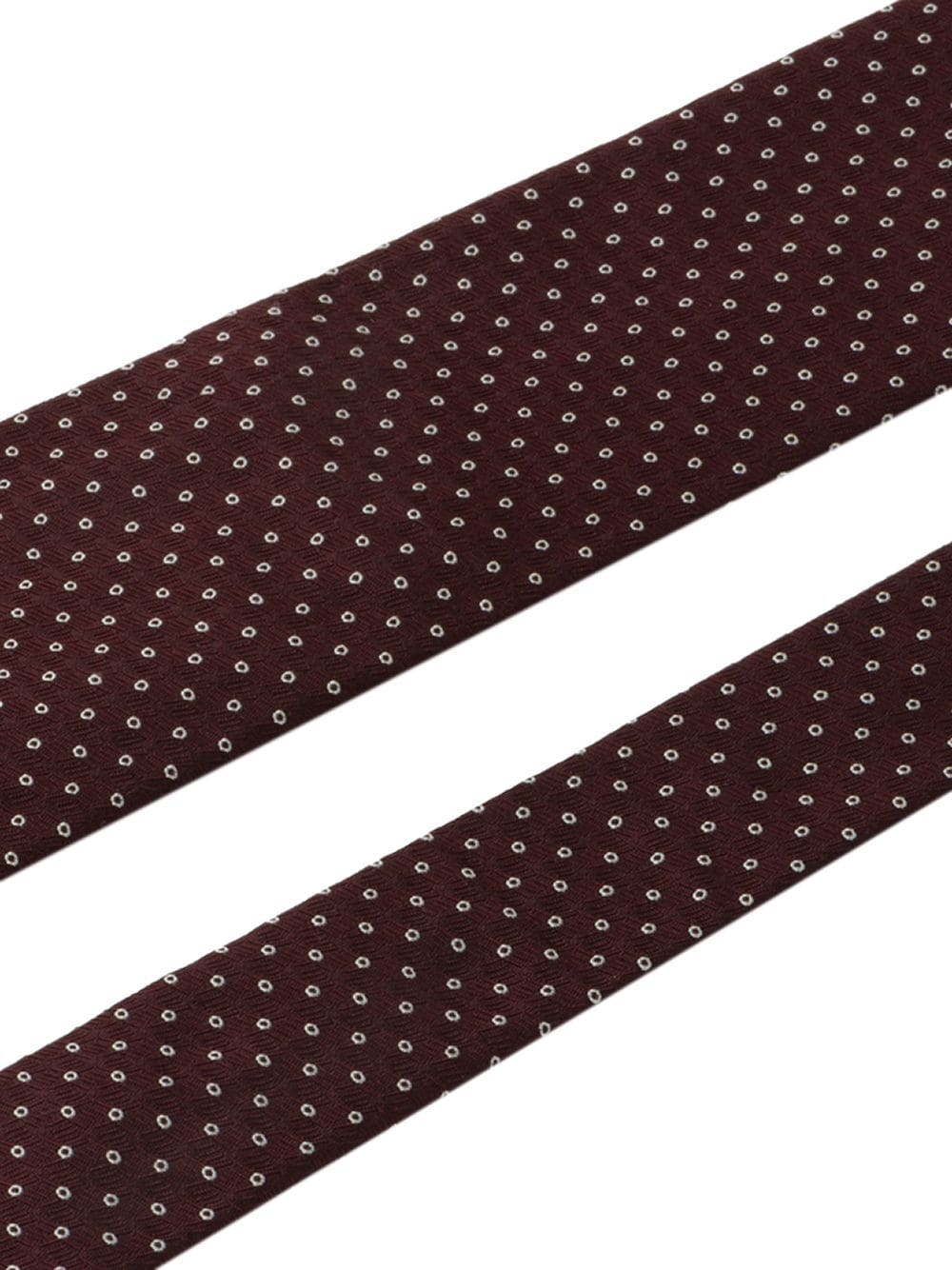 jacquard pinpoint patterned tie - 2