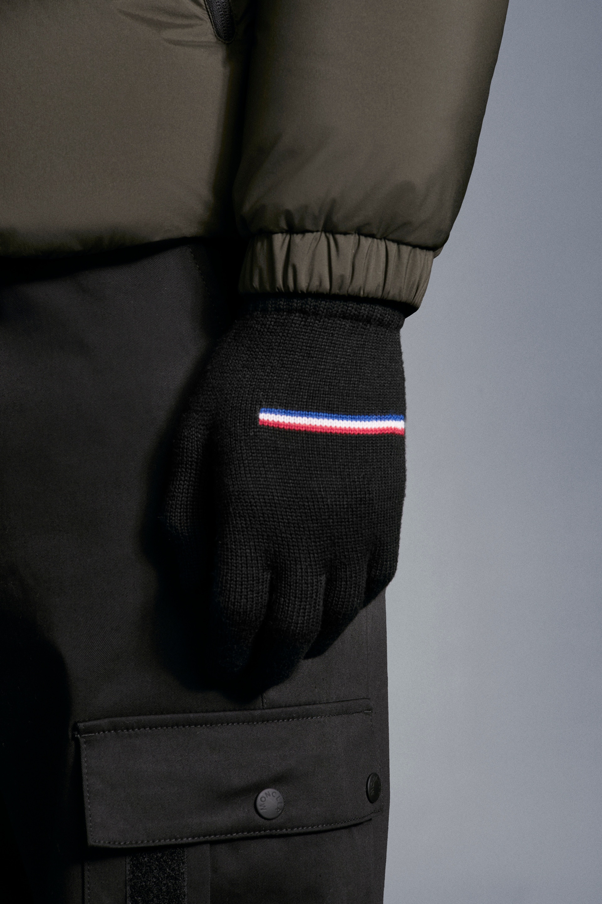 Tricolor Stripe Gloves - 5
