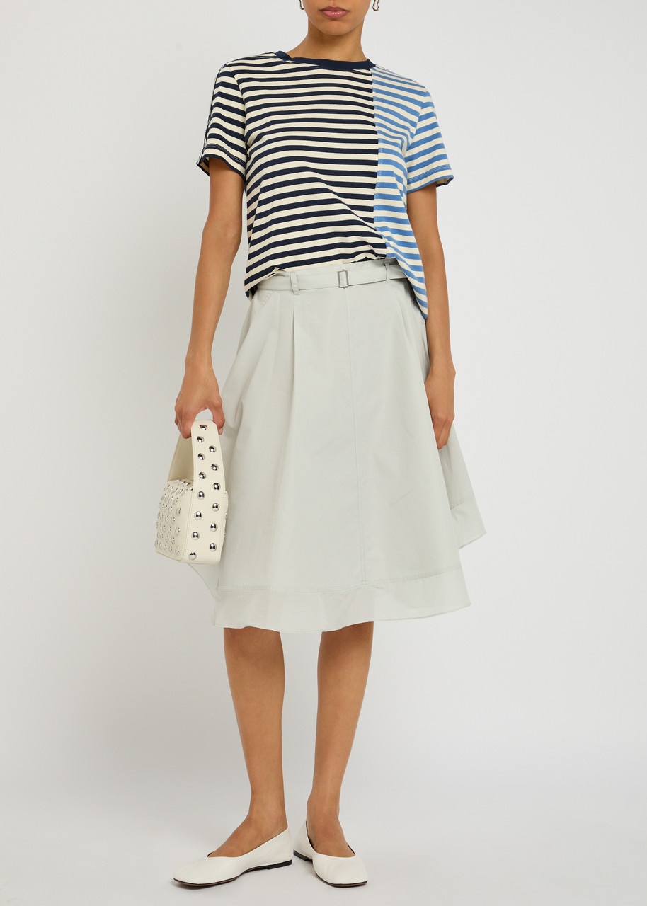 3.1 Phillip Lim Flounce Cotton-blend Midi Skirt - 4