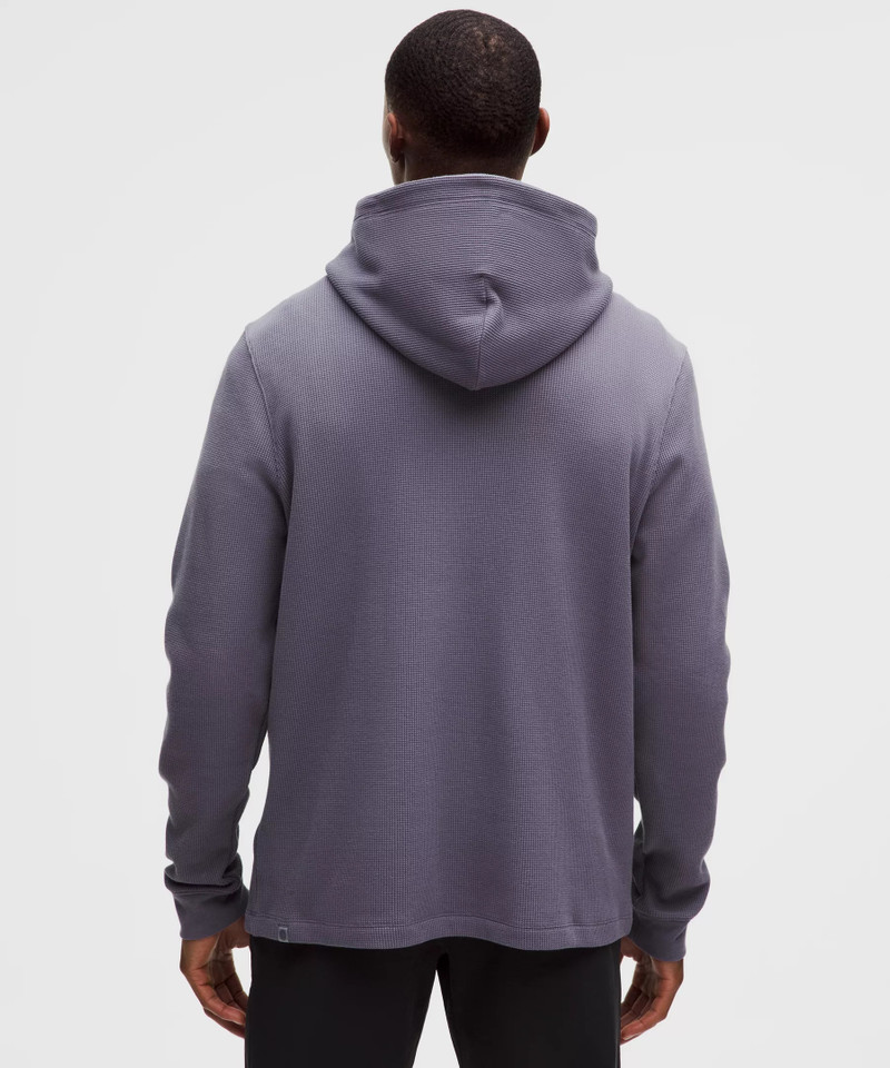 Cotton-Blend Waffle Knit Hoodie 3