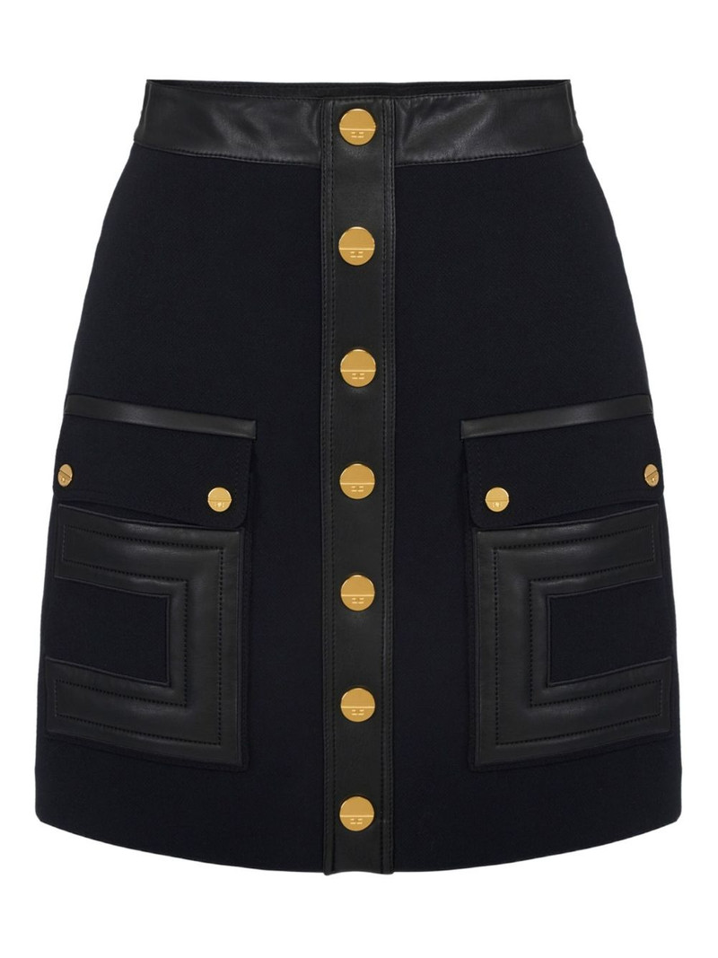 button-embellished mini skirt 1