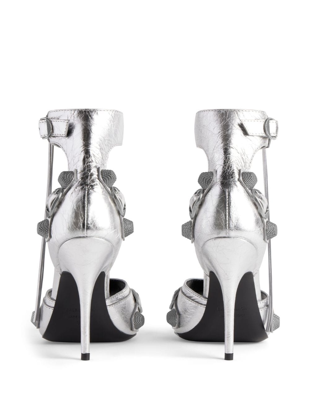 Cagole metallic-finish sandals - 3