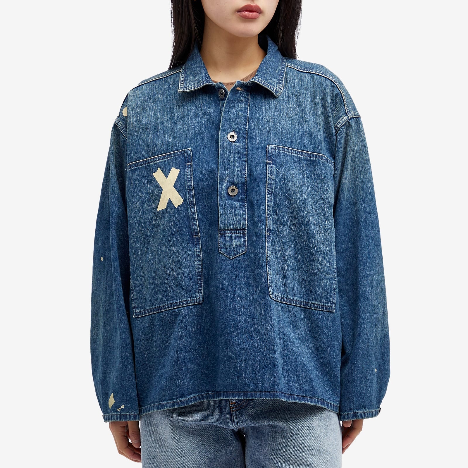 Maison Margiela Pull Over Denim Shirt - 2