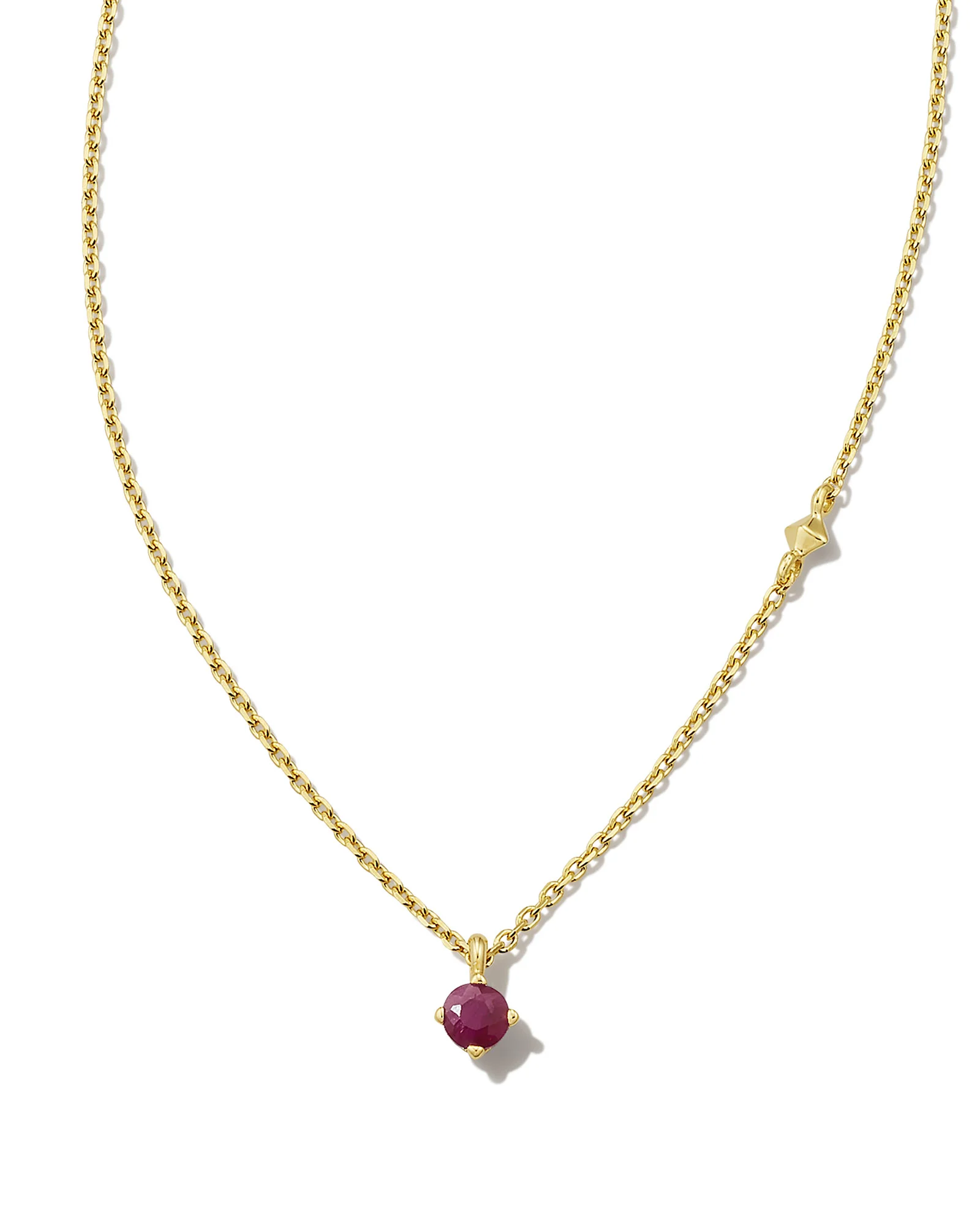 Maisie 18k Gold Vermeil July Pendant Necklace - 1