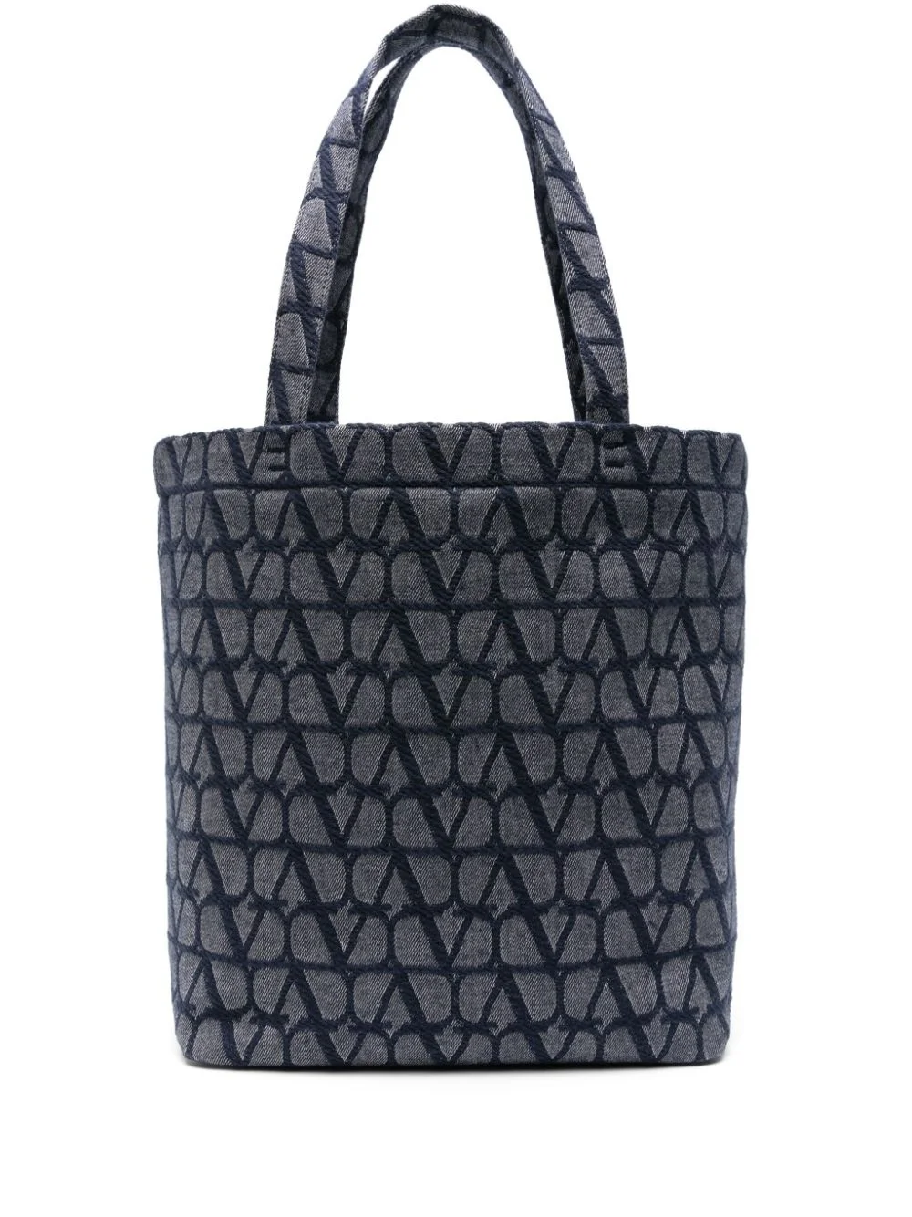 Vlogo denim tote bag - 1