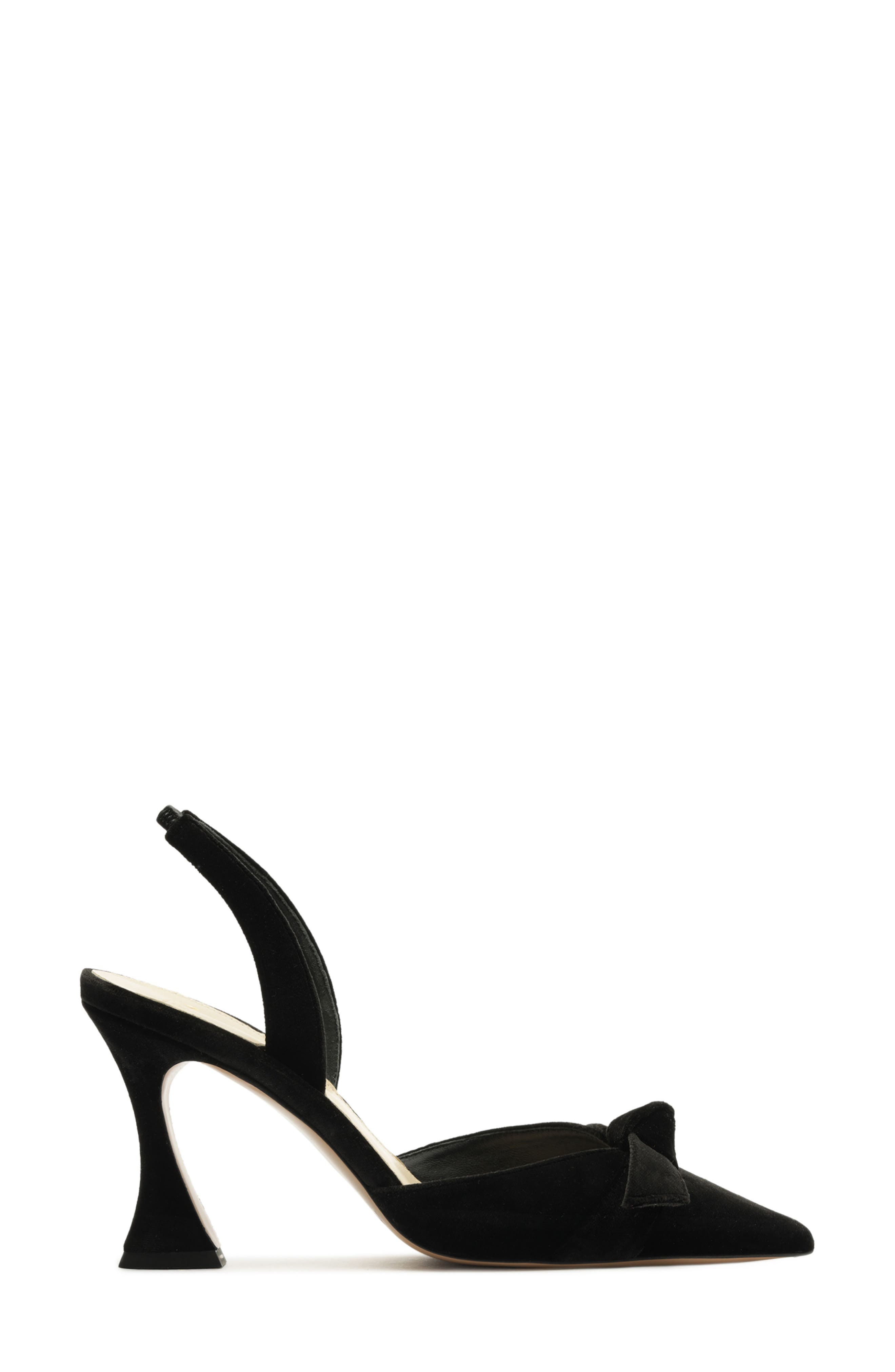 Alexandre Birman Clarita Bow Pointed Toe Slingback Sandal in Black at Nordstrom - 3
