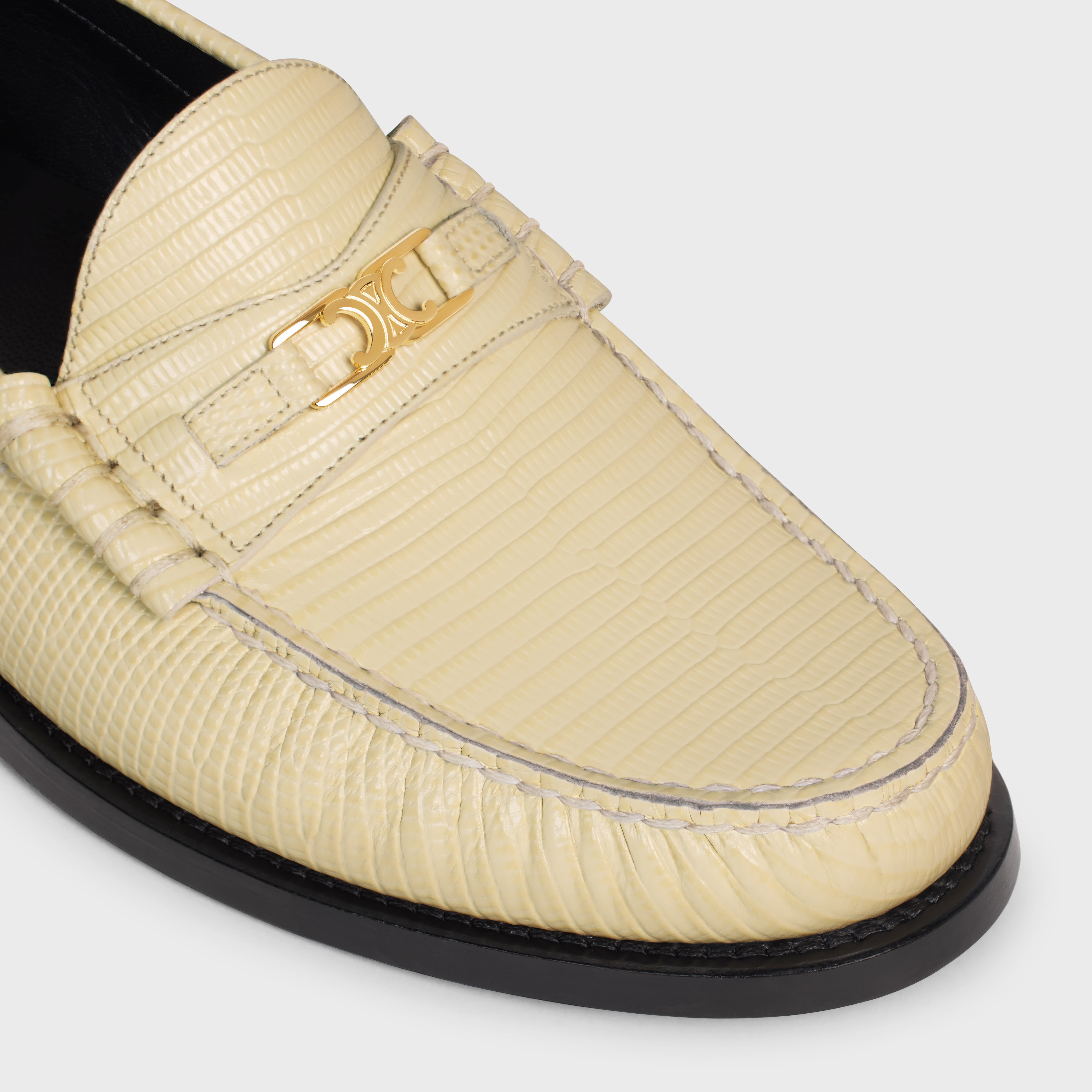 CELINE LUCO Triomphe loafer in LIZARD STAMPED CALFSKIN - 4