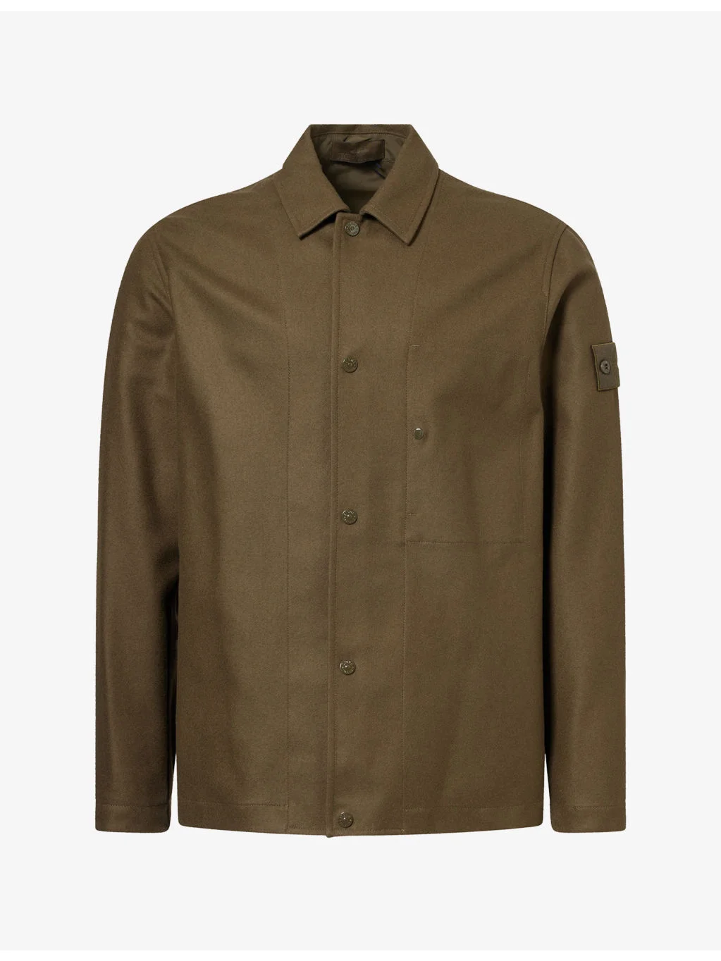 Ghost Flannel Wool-Blend Shirt - 1