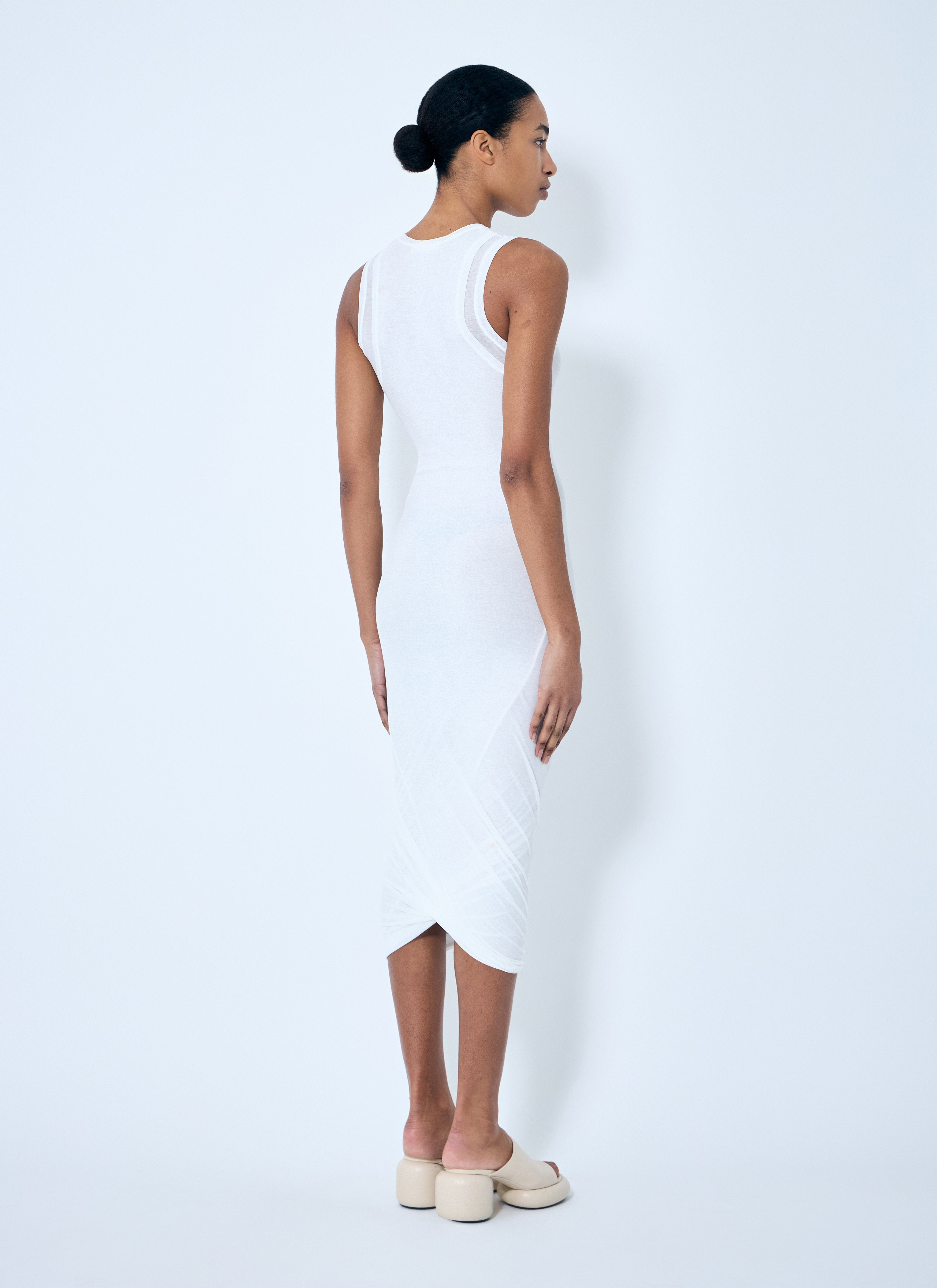Jil Sander Women Layered Midi Dress - 4