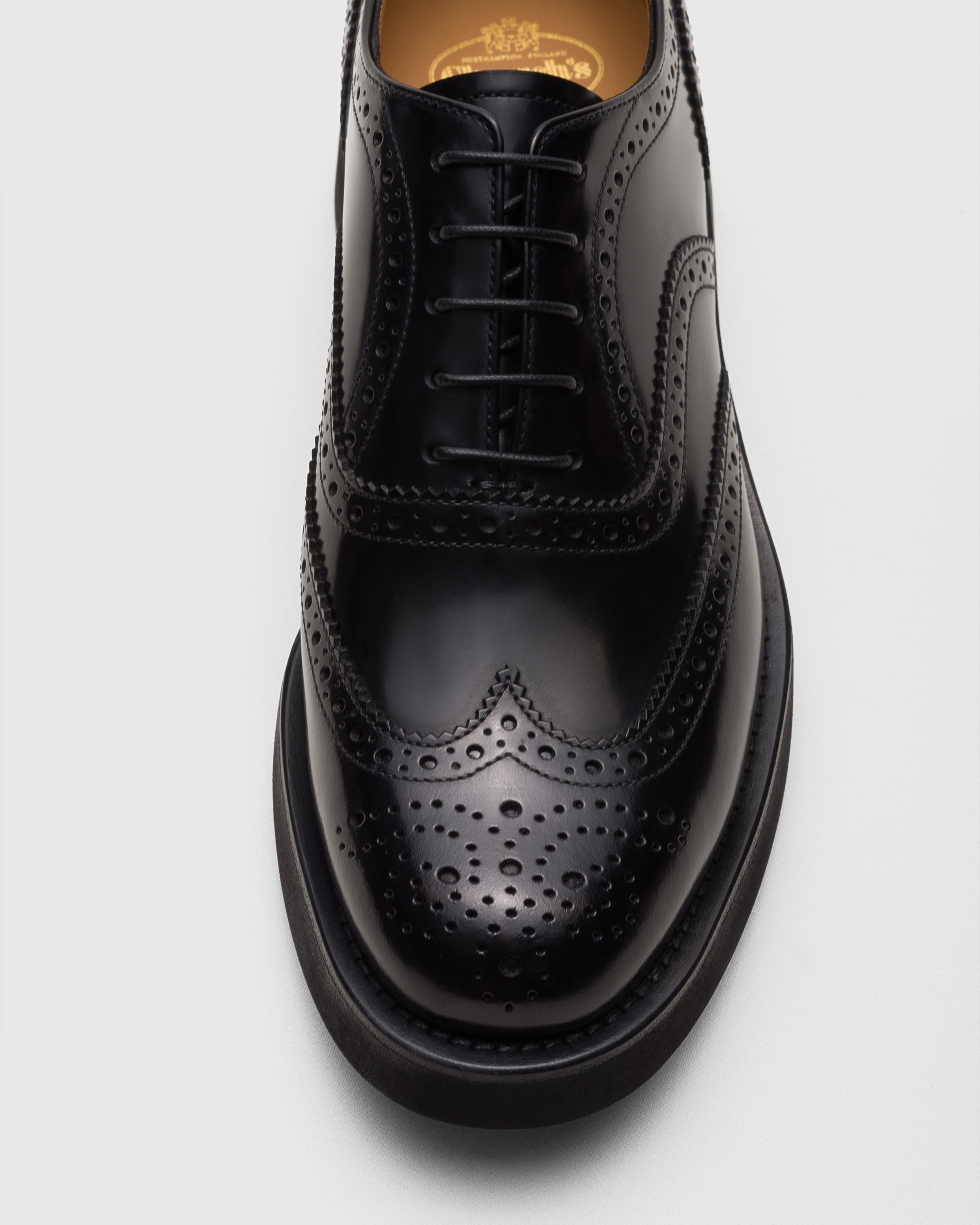 Polished Fumé Oxford Brogue - 3