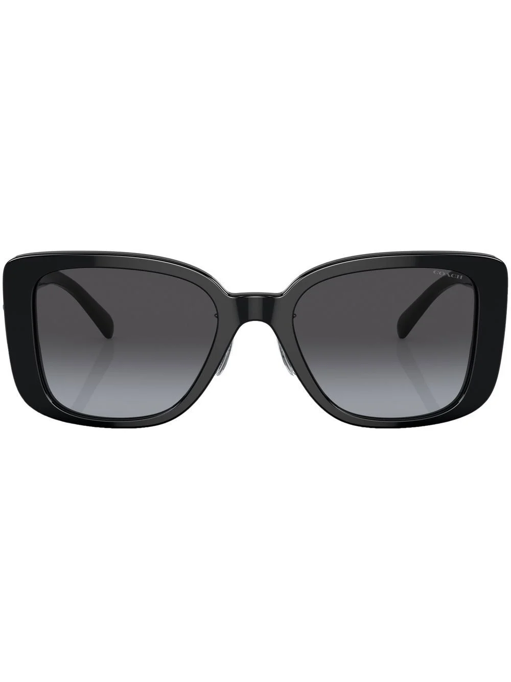 logo-plaque square-frame sunglasses - 1