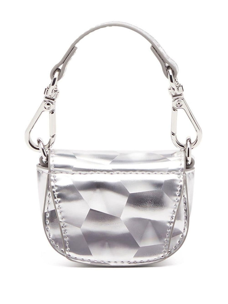Diesel 1dr Xxs metallic-leather shoulder bag outlook