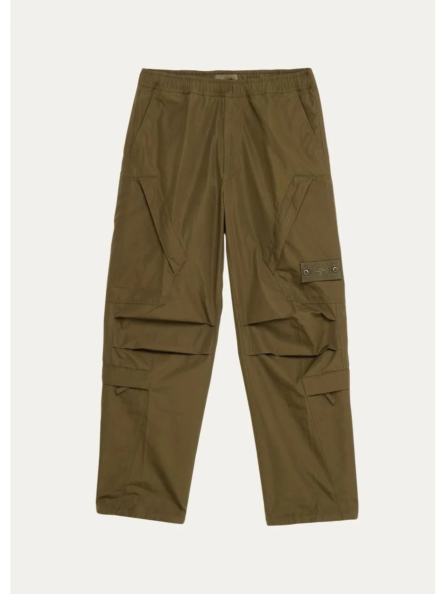 Men's Cotton Relaxed-Fit Cargo Pants - 1