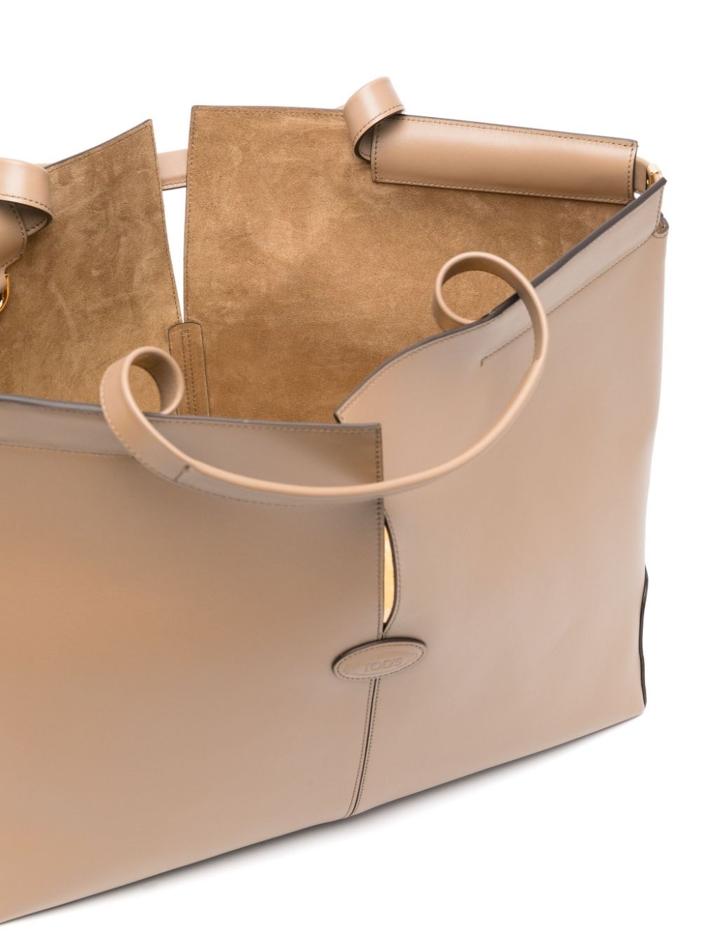 medium leather tote bag - 5