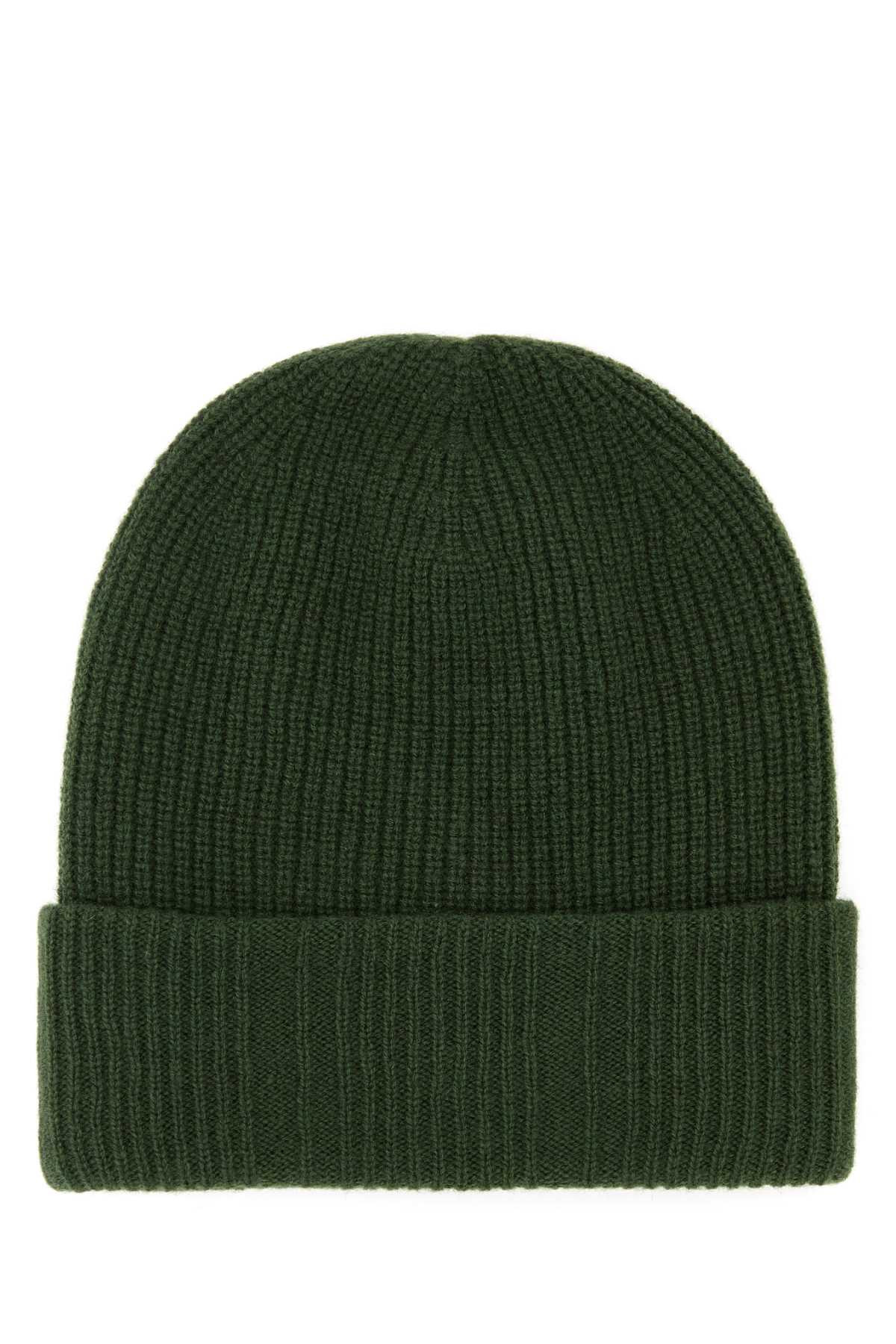 Fendi Men Green Wool Blend Beanie Hat - 2
