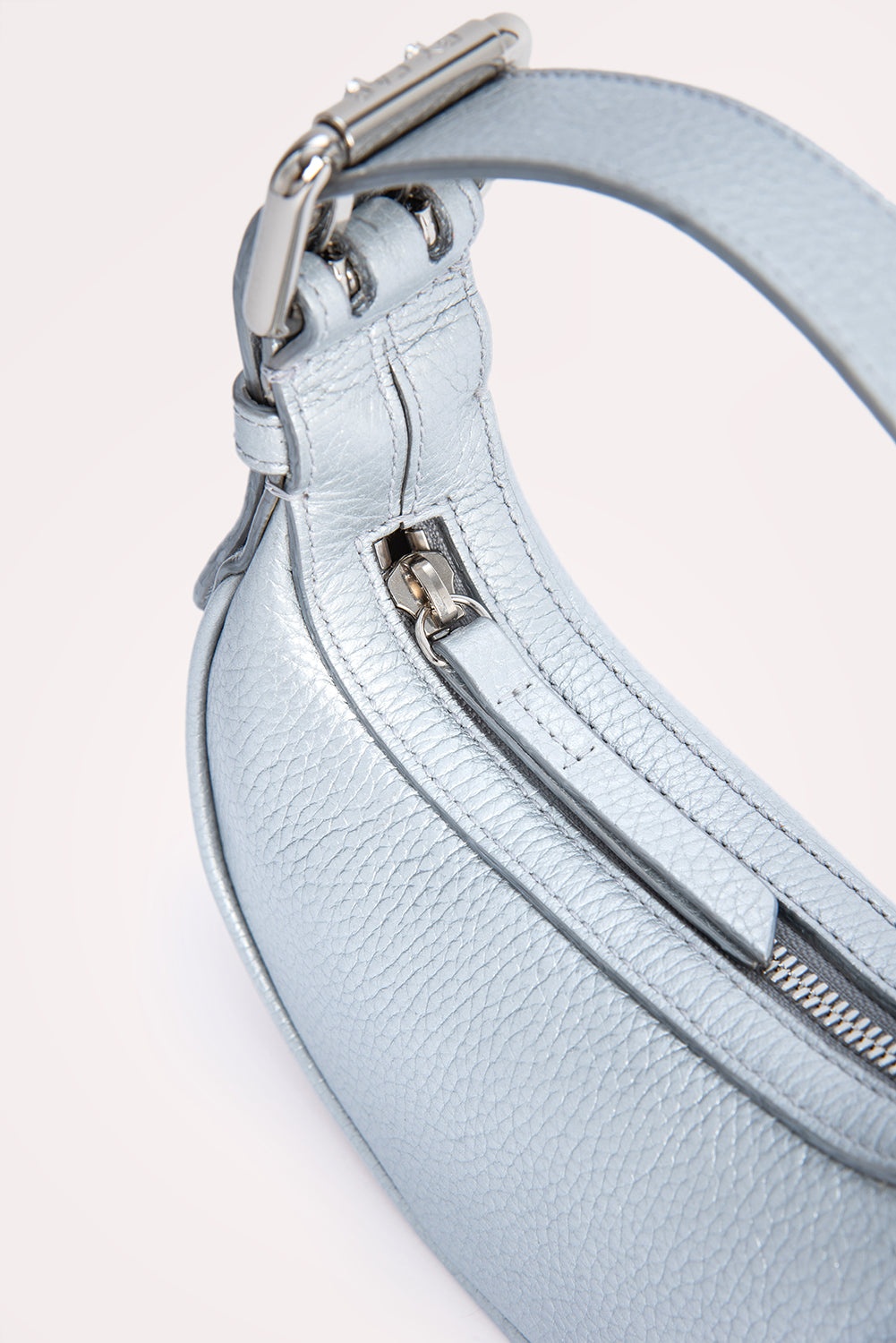 Mini Soho Silver Flat Grain Leather - 6