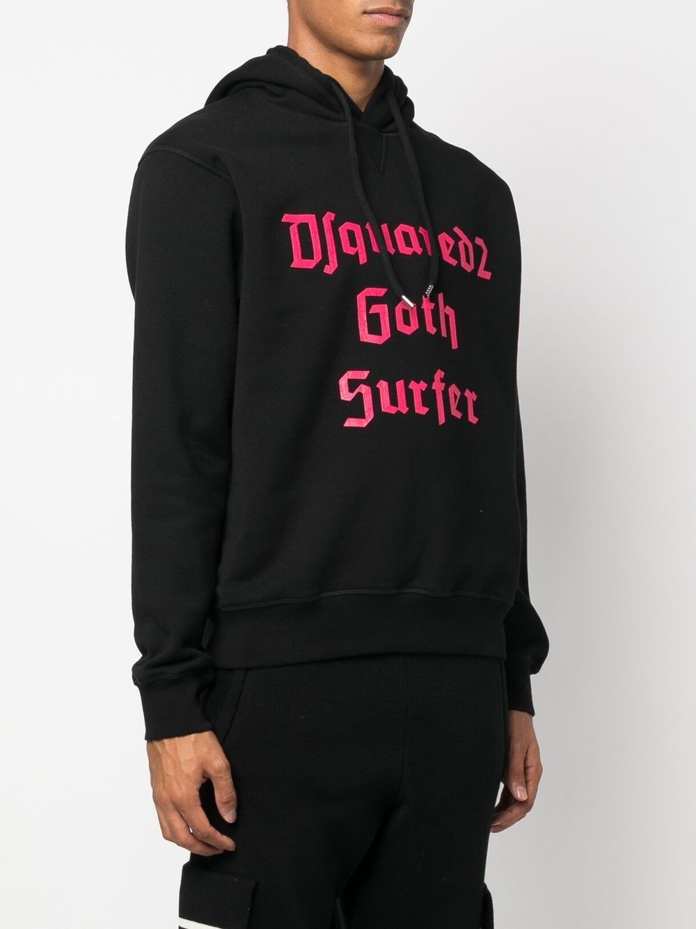 slogan-print hoodie - 3