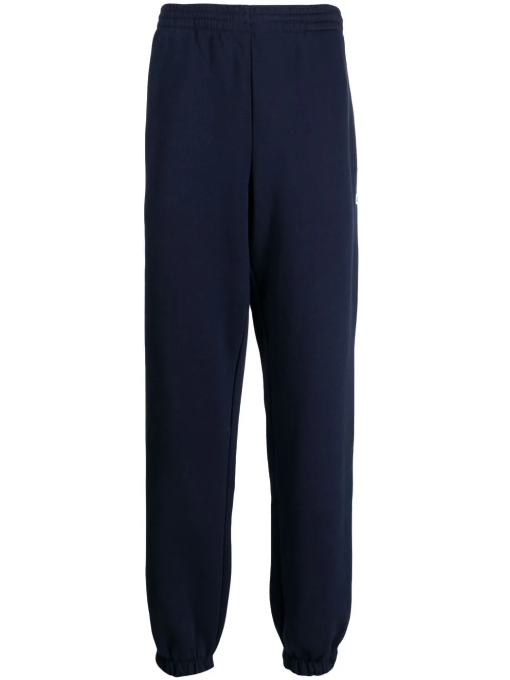 crocodile logo-patch fleece track pants - 1