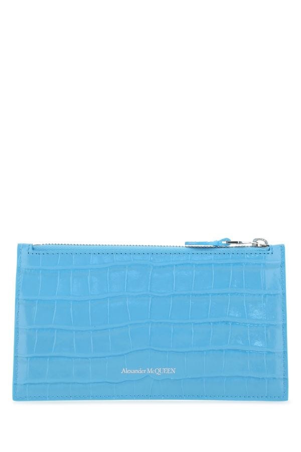 Light-blue leather pouch - 3