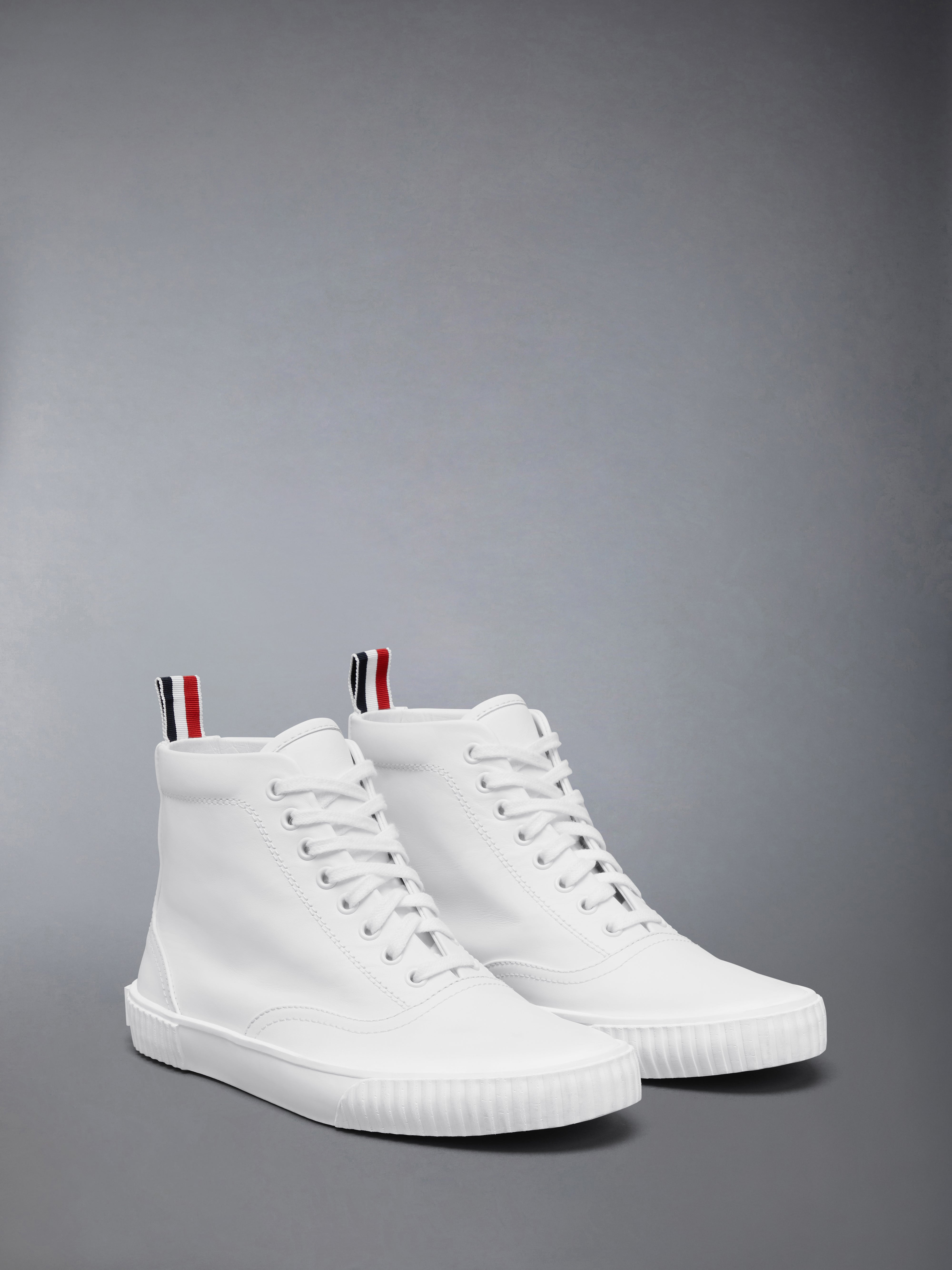 VITELLO CALF LEATHER HIGH TOP HERITAGE SNEAKERS - 2