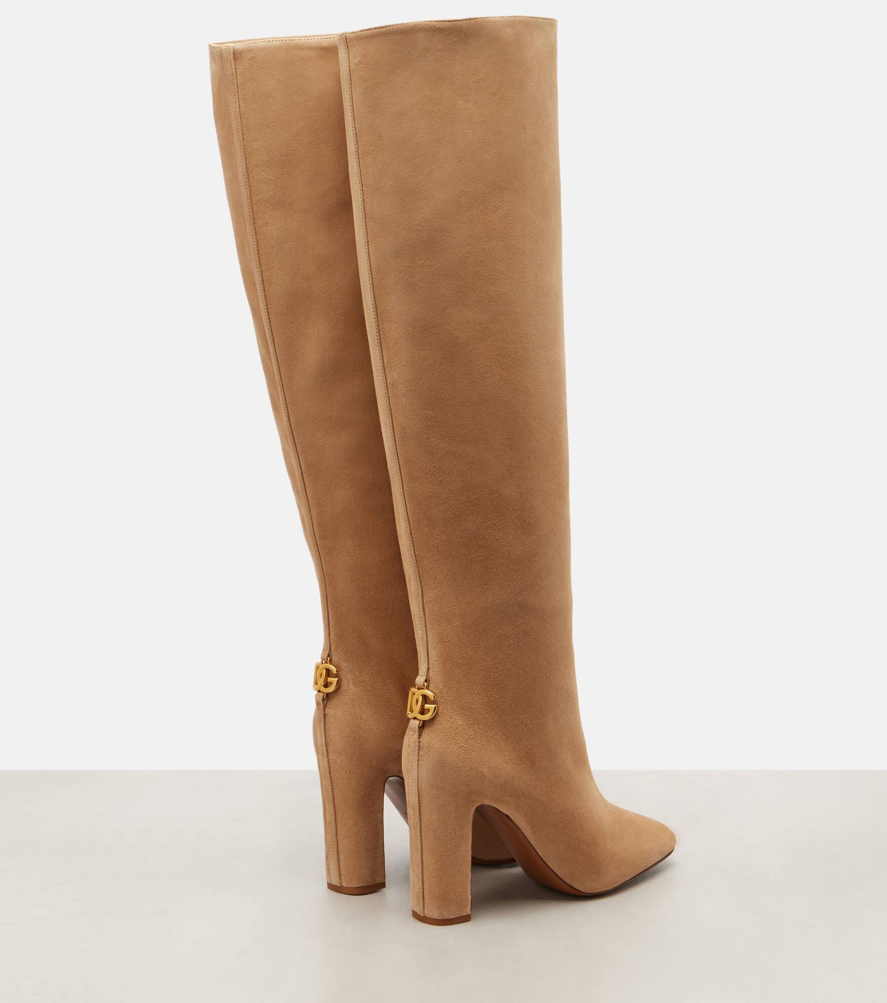 Suede over-the-knee boots - 2